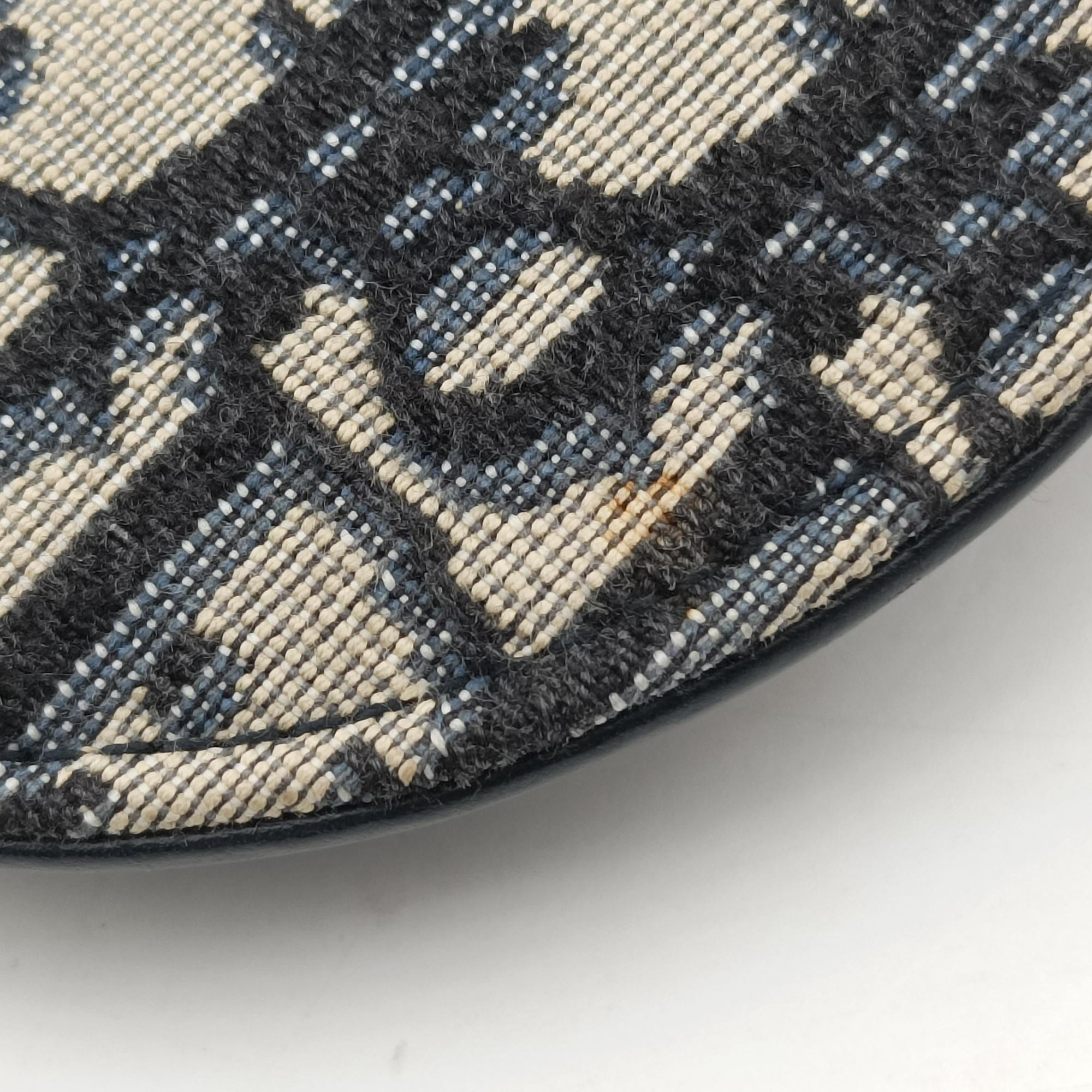 Secondhand Christian Dior Saddle Gray×Navy Jacquard  bum bag/waist bag | stylenewstar
