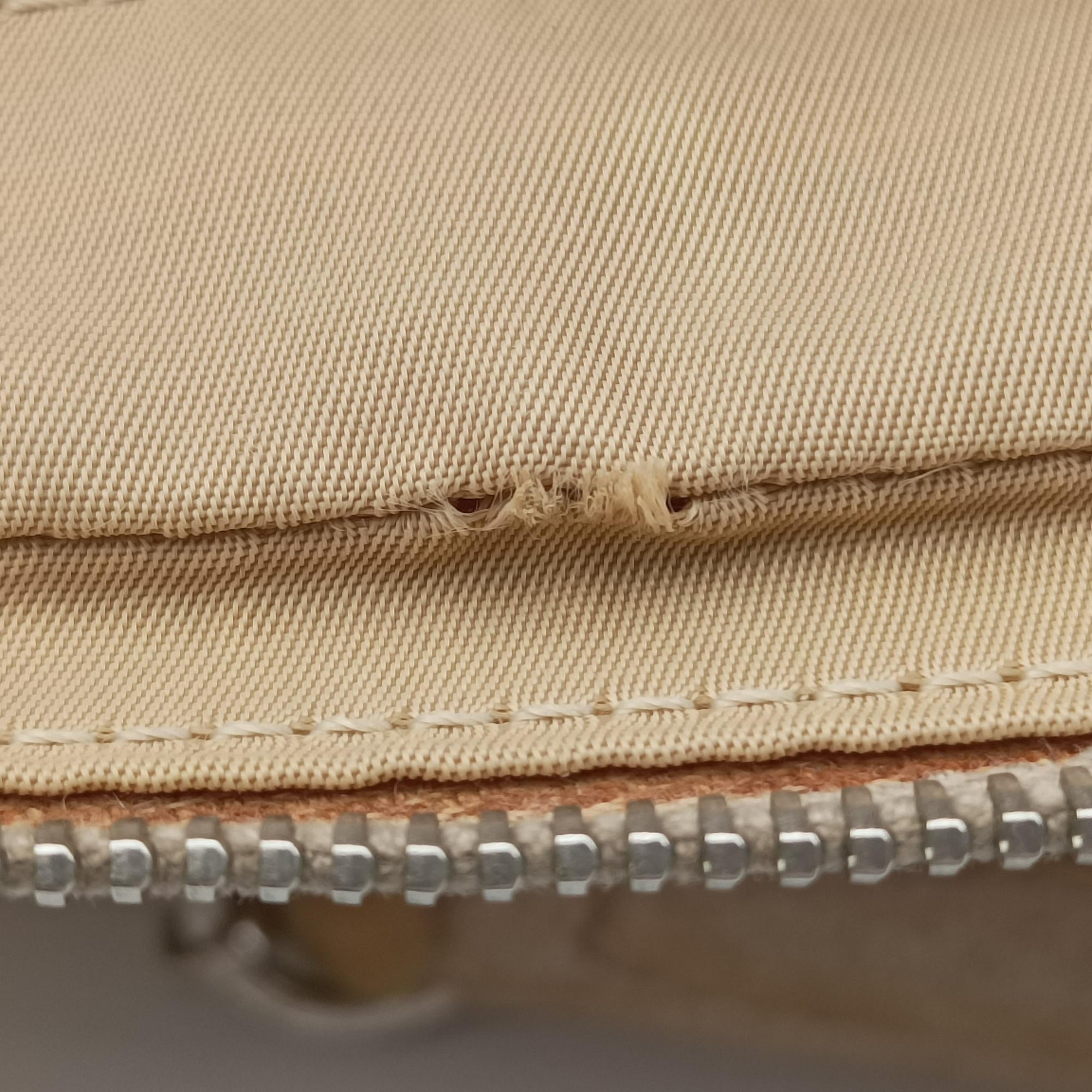 Pre-owned Christian Dior Romantic Trotter Beige x Pink PVC coated canvas x velour  shoulderbag | stylenewstar