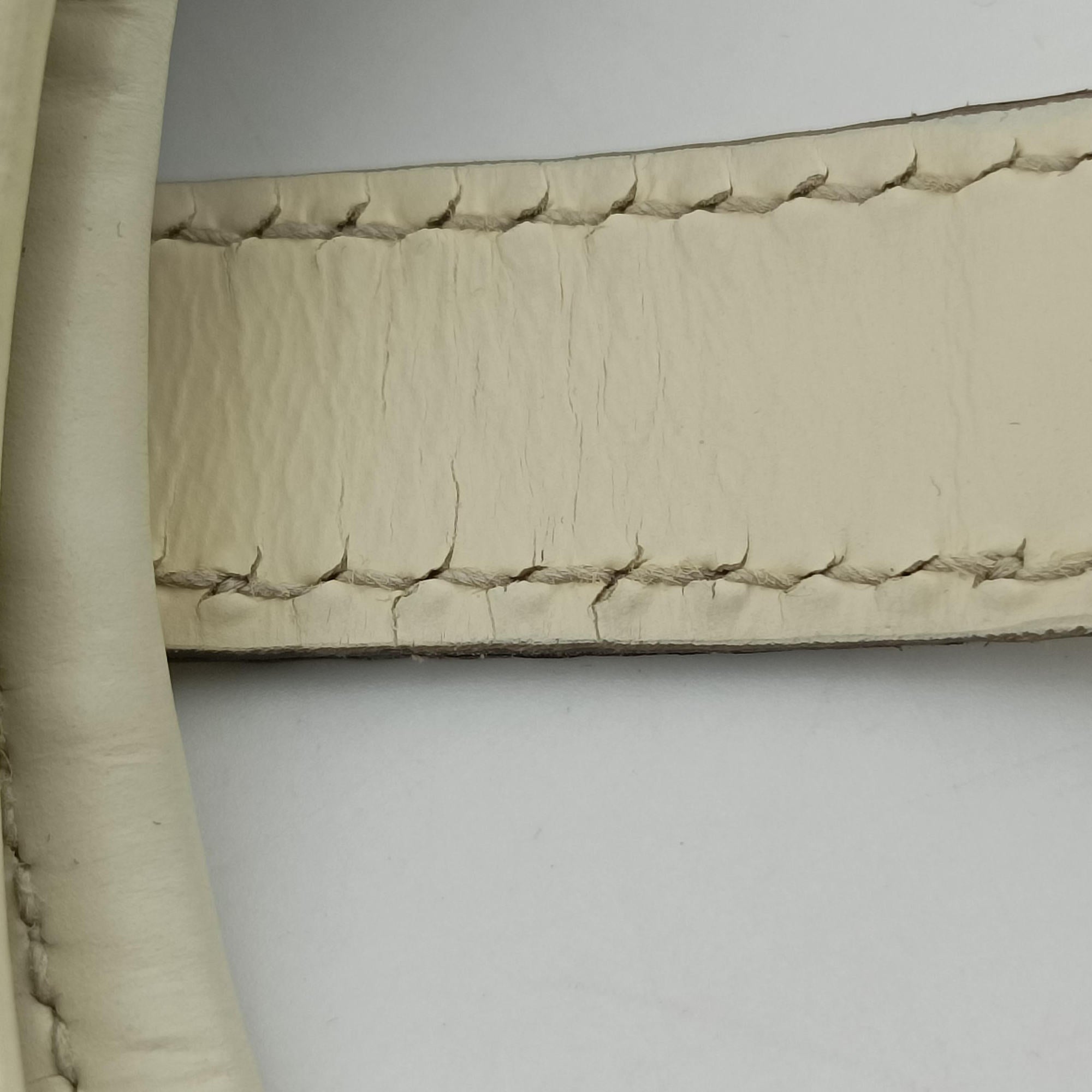 Pre-owned Gucci New Jackie Brown×White PVC coated canvas×Leather 203493 handbag | stylenewstar