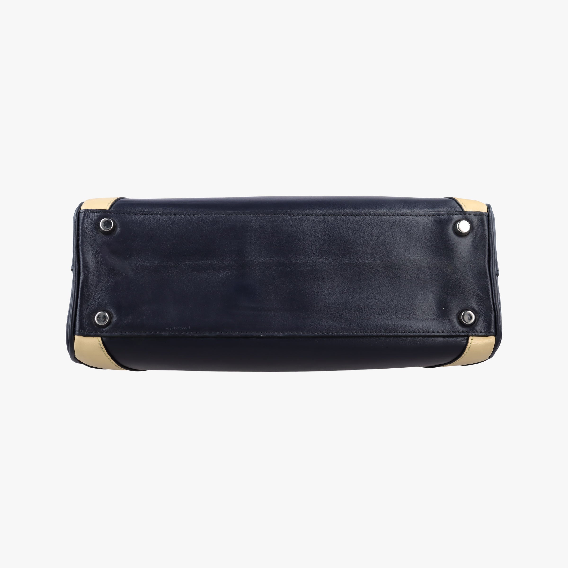 Pre-owned Gucci Zumi Navy × Beige × Bordeaux Leather 569712 shoulderbag | stylenewstar