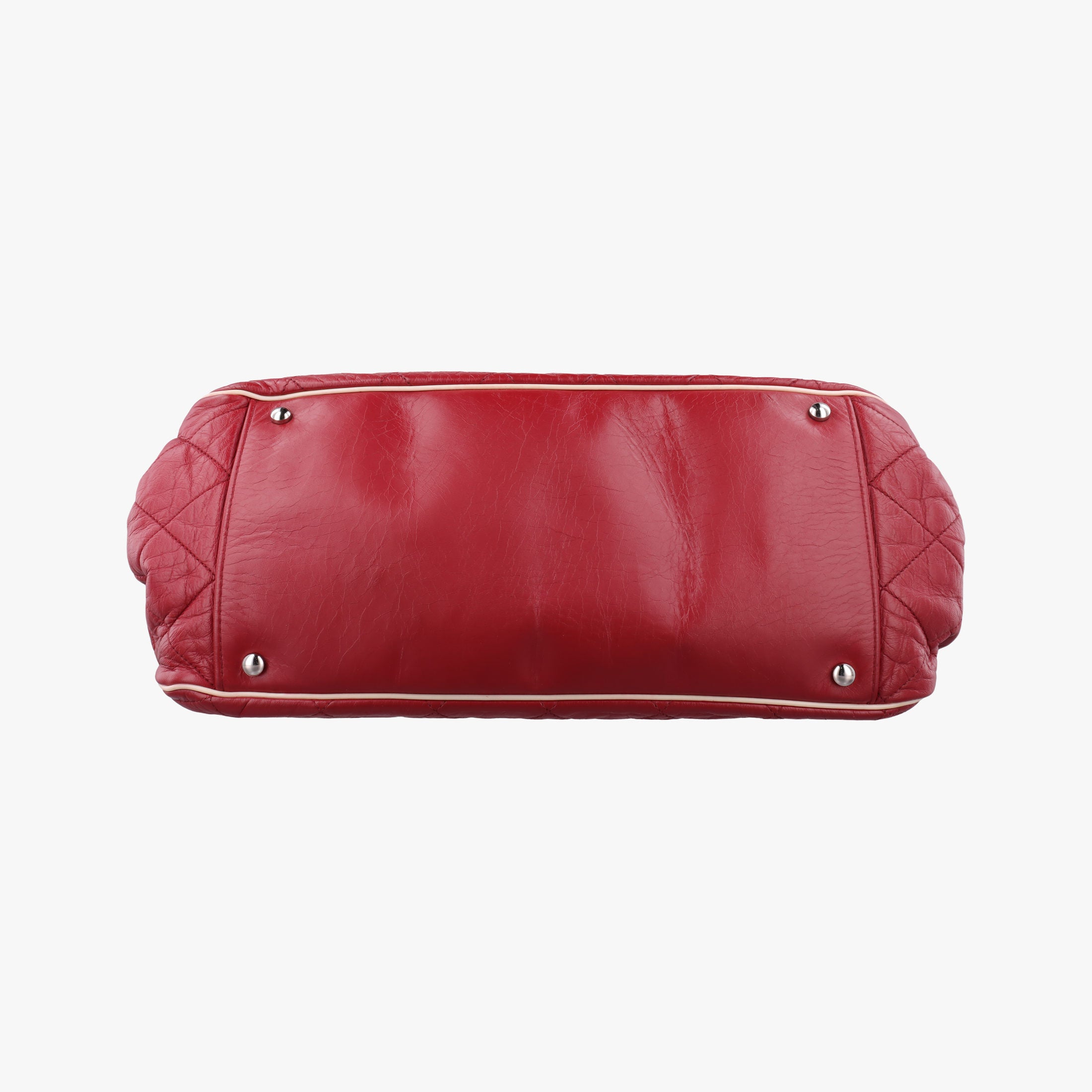 Secondhand Chanel East West Burgundy lambskin×leather A37694 shoulderbag | stylenewstar