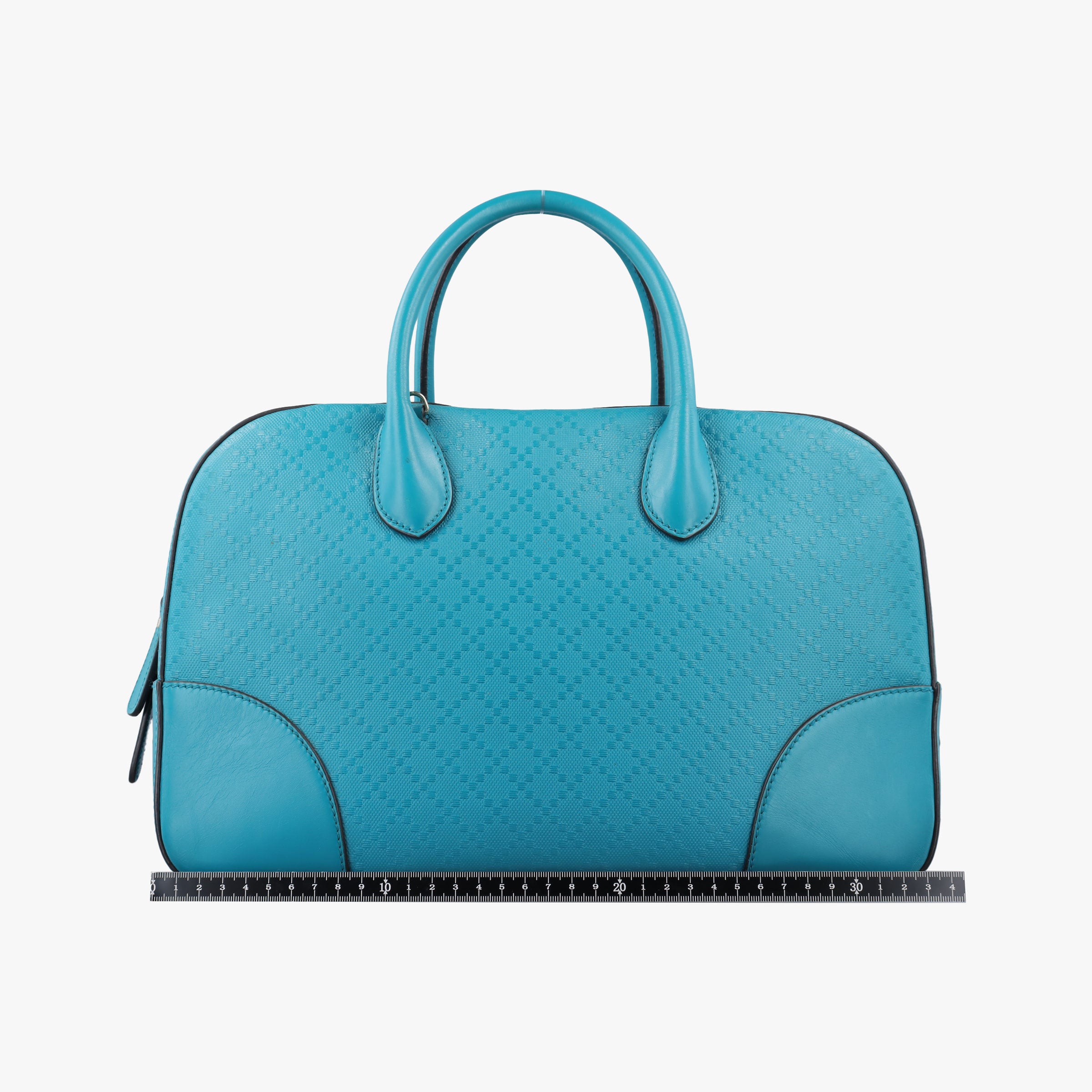 Pre-owned Gucci Bright Diamante Blue Leather 354332 shoulderbag | stylenewstar