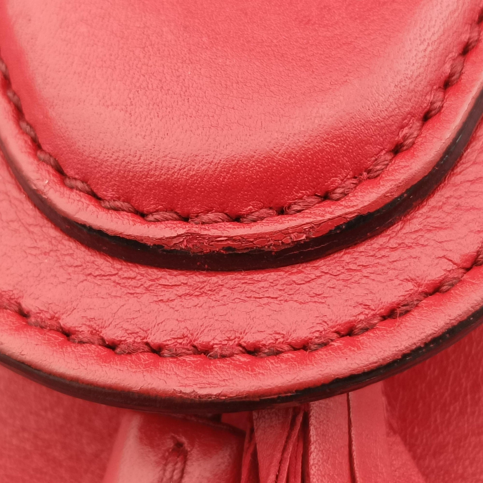 Pre-owned Gucci Emily Red Leather 283063 shoulderbag | stylenewstar