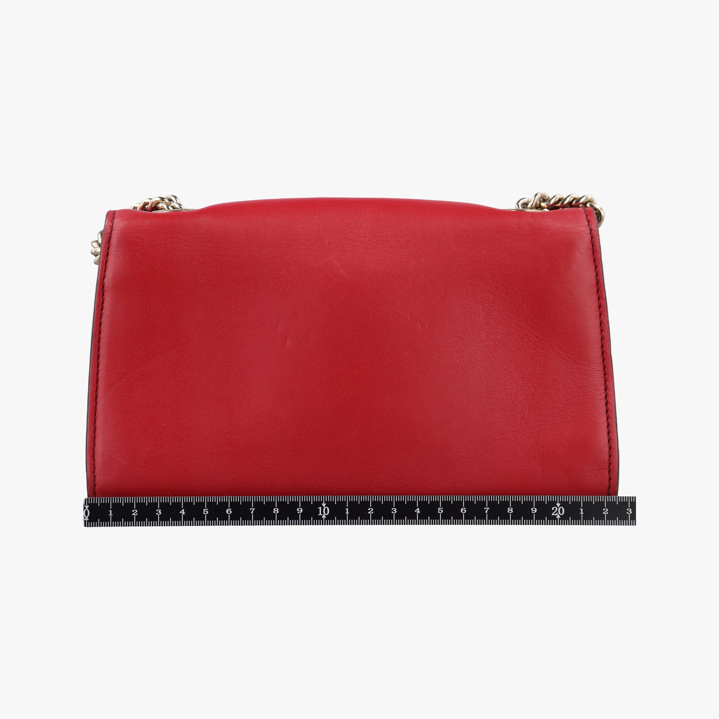 Pre-owned Gucci Emily Red Leather 283063 shoulderbag | stylenewstar