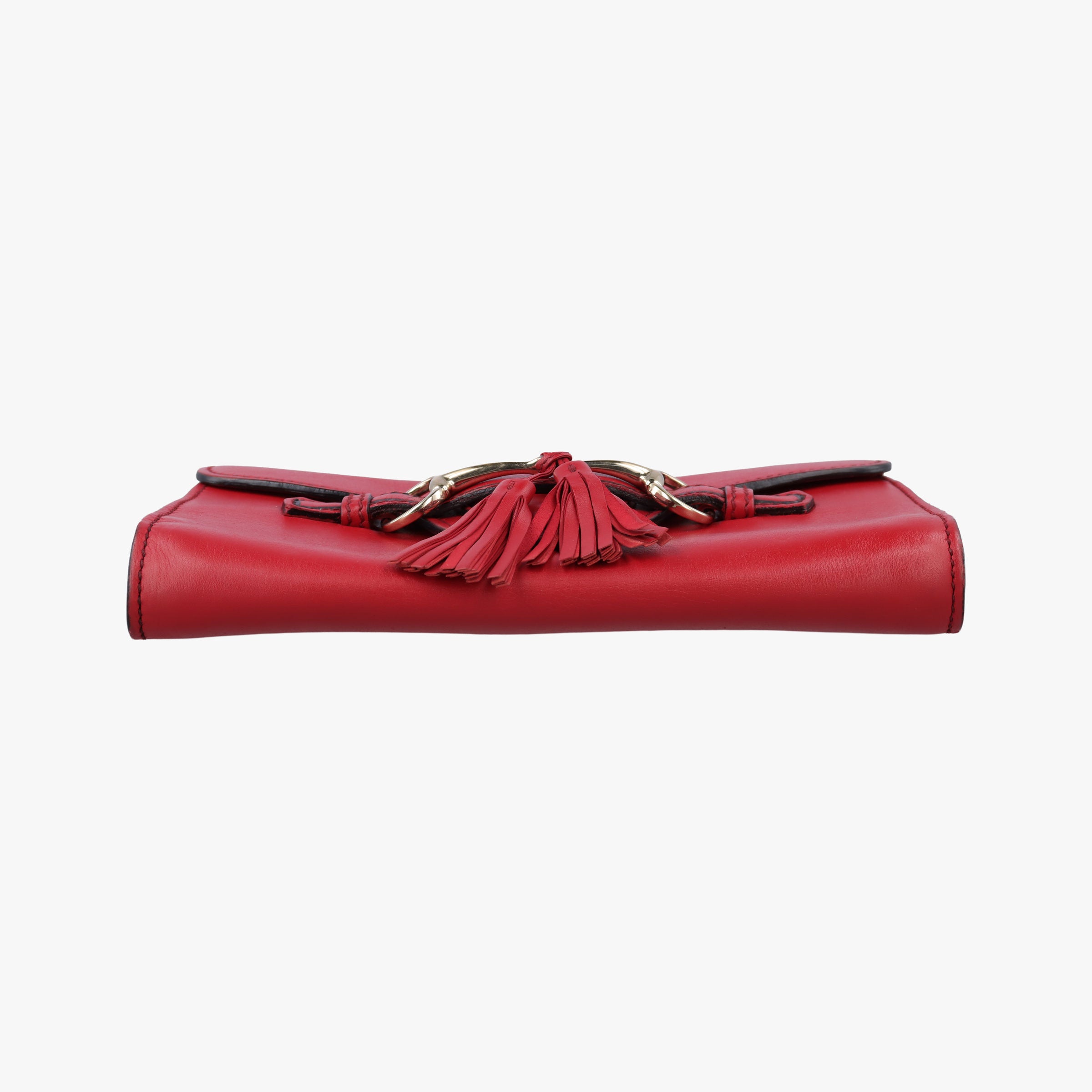 Pre-owned Gucci Emily Red Leather 283063 shoulderbag | stylenewstar