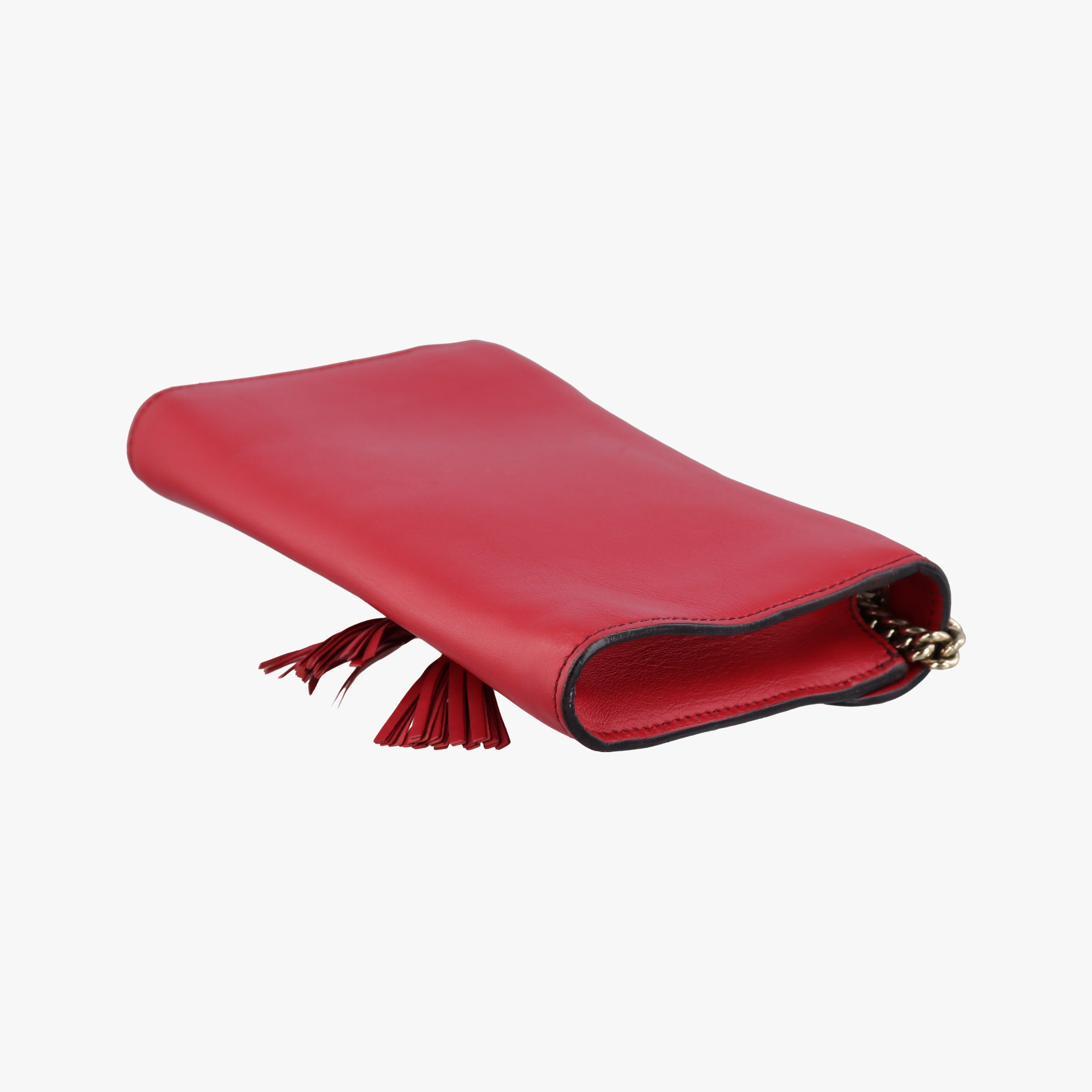 Pre-owned Gucci Emily Red Leather 283063 shoulderbag | stylenewstar