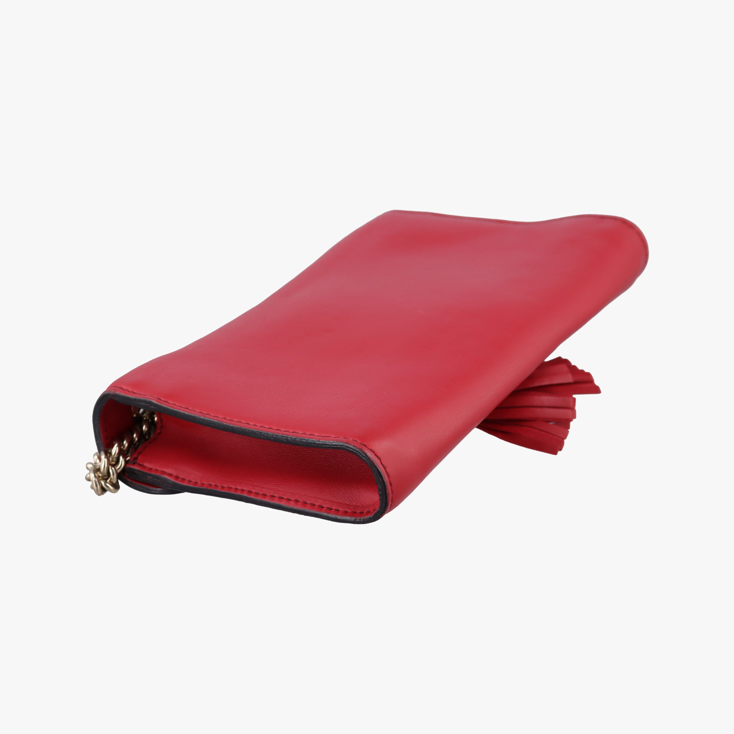 Pre-owned Gucci Emily Red Leather 283063 shoulderbag | stylenewstar