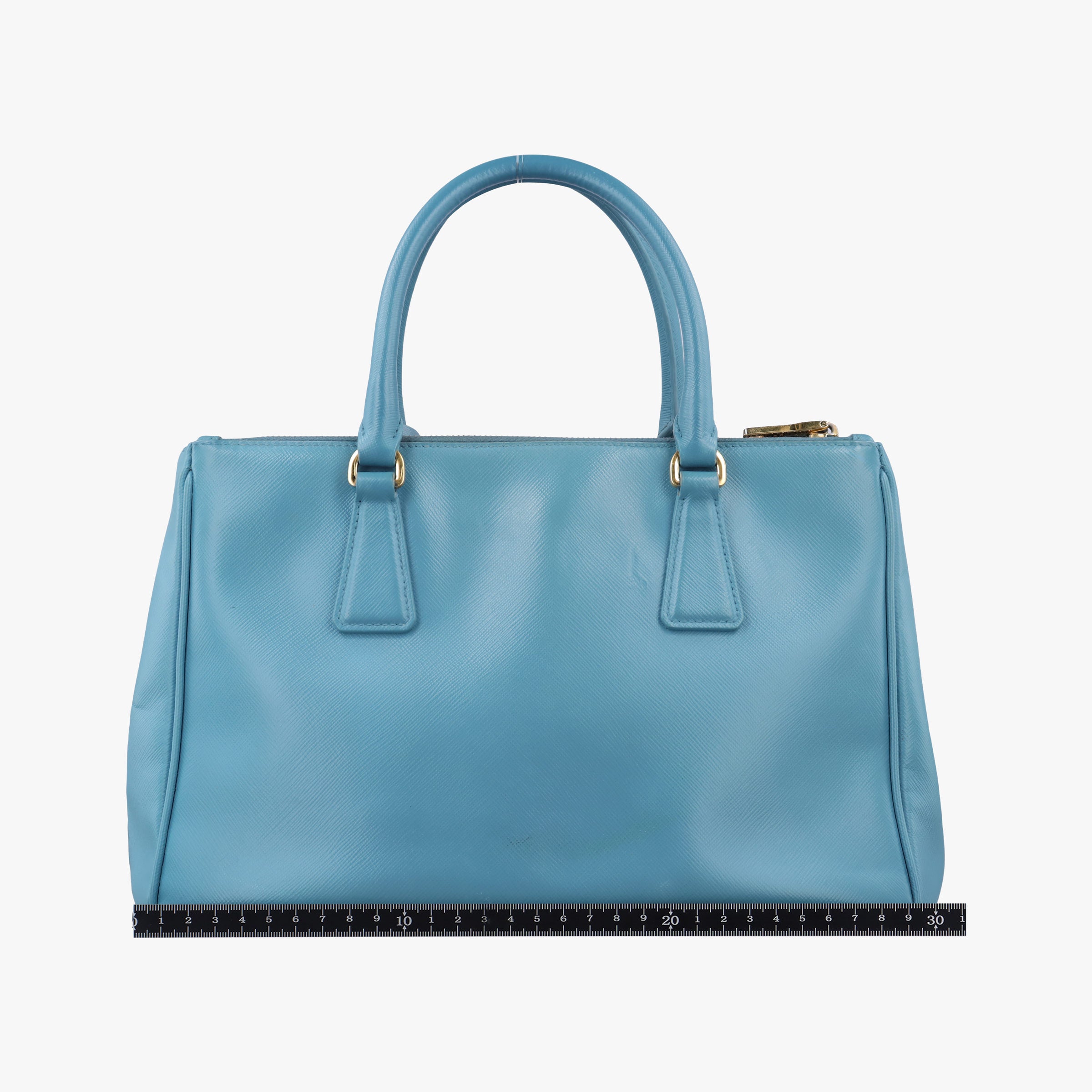 Pre-owned Prada Galleria Blue SAFFIANO Leather BN2274 shoulderbag | stylenewstar