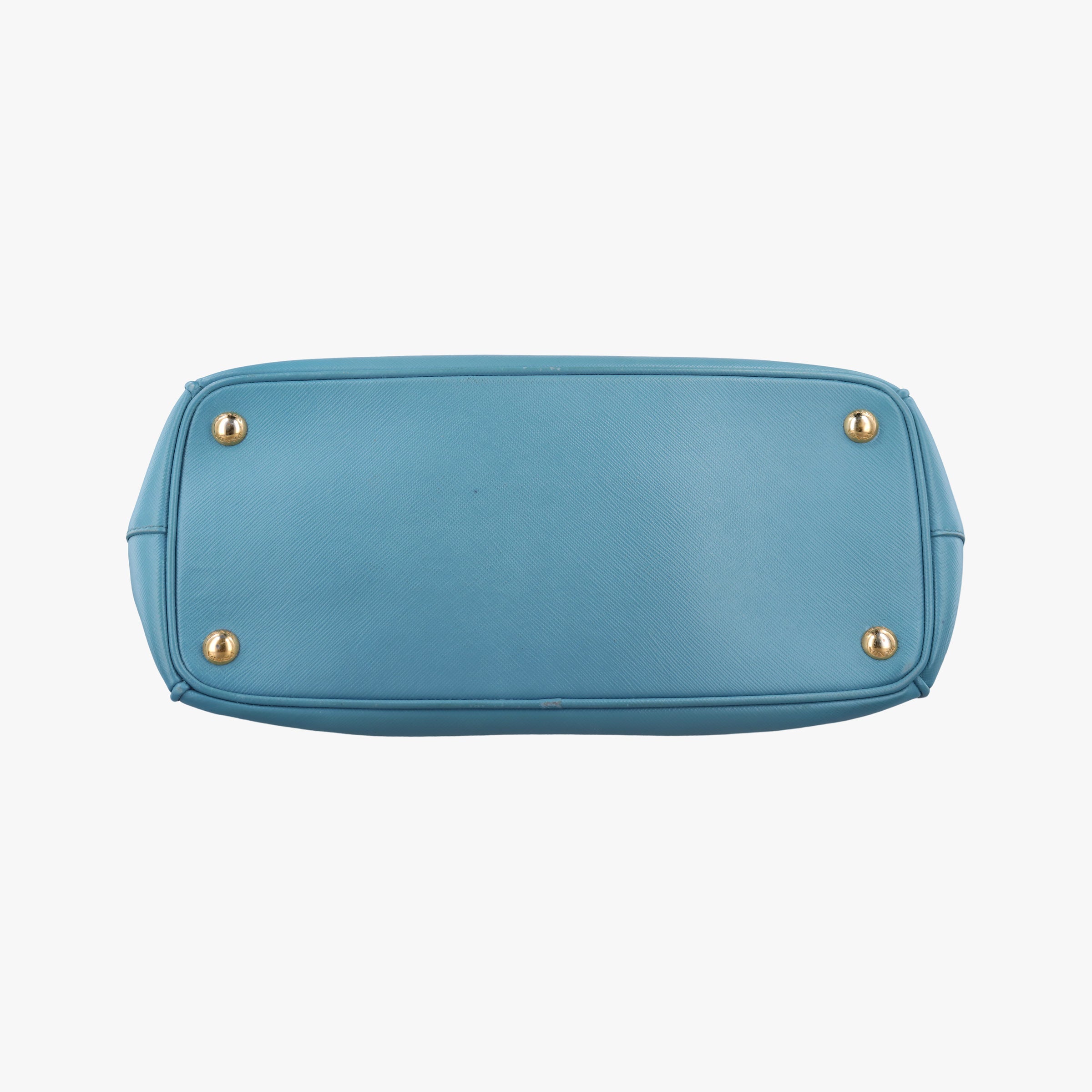 Pre-owned Prada Galleria Blue SAFFIANO Leather BN2274 shoulderbag | stylenewstar