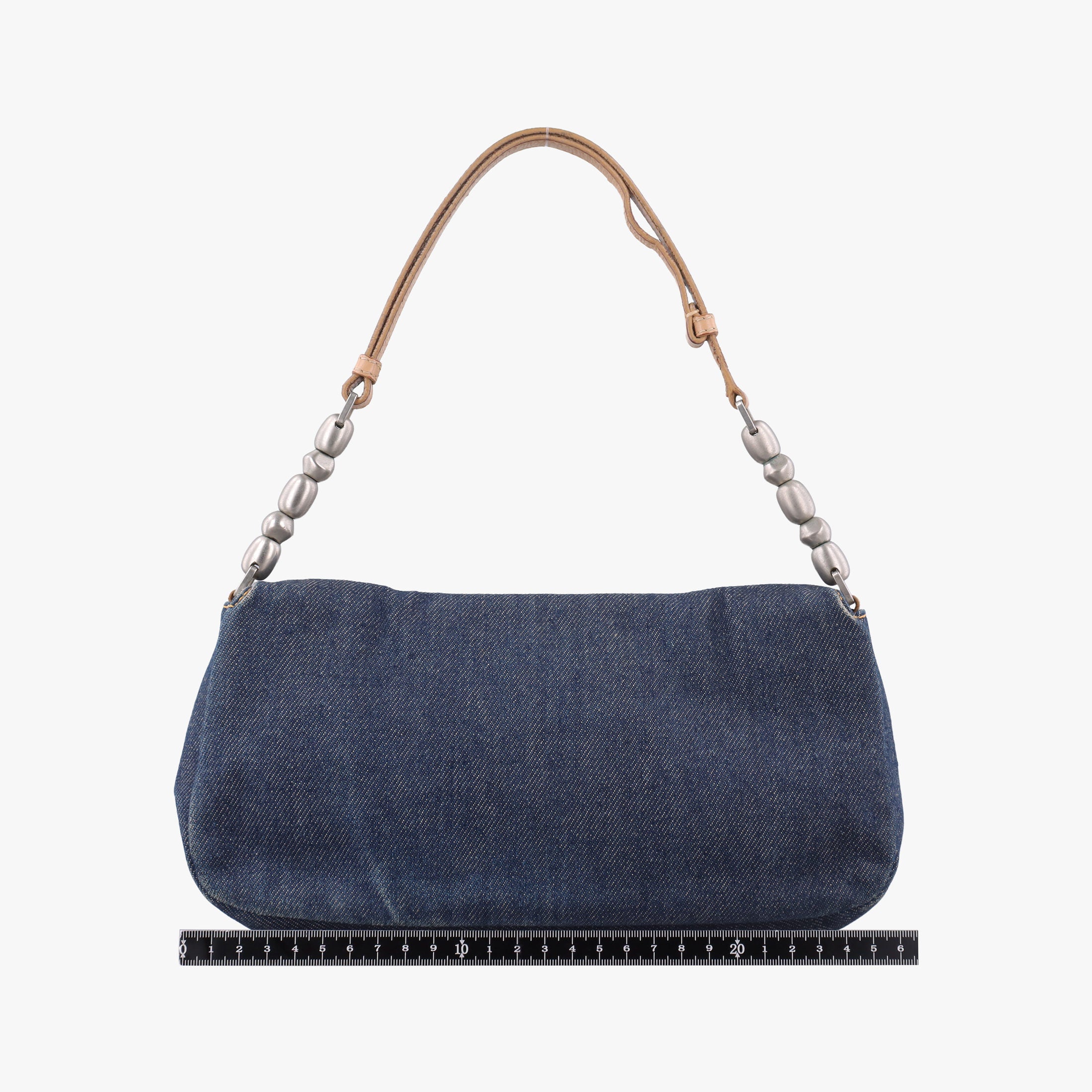 Pre-owned Christian Dior Marispearl Navy denim  handbag | stylenewstar