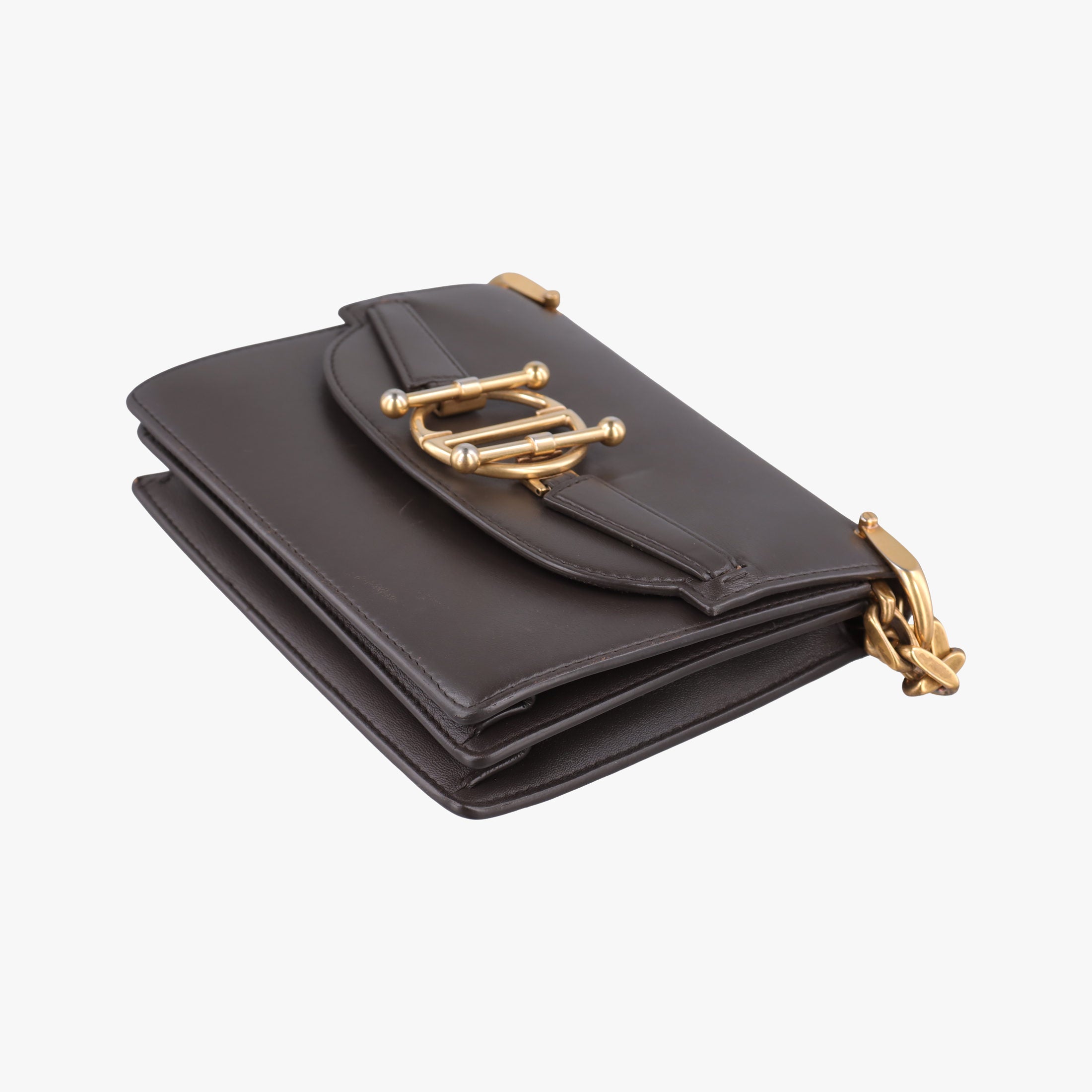 Pre-owned Christian Dior DiorDirection Brown Smooth calfskin  shoulderbag | stylenewstar