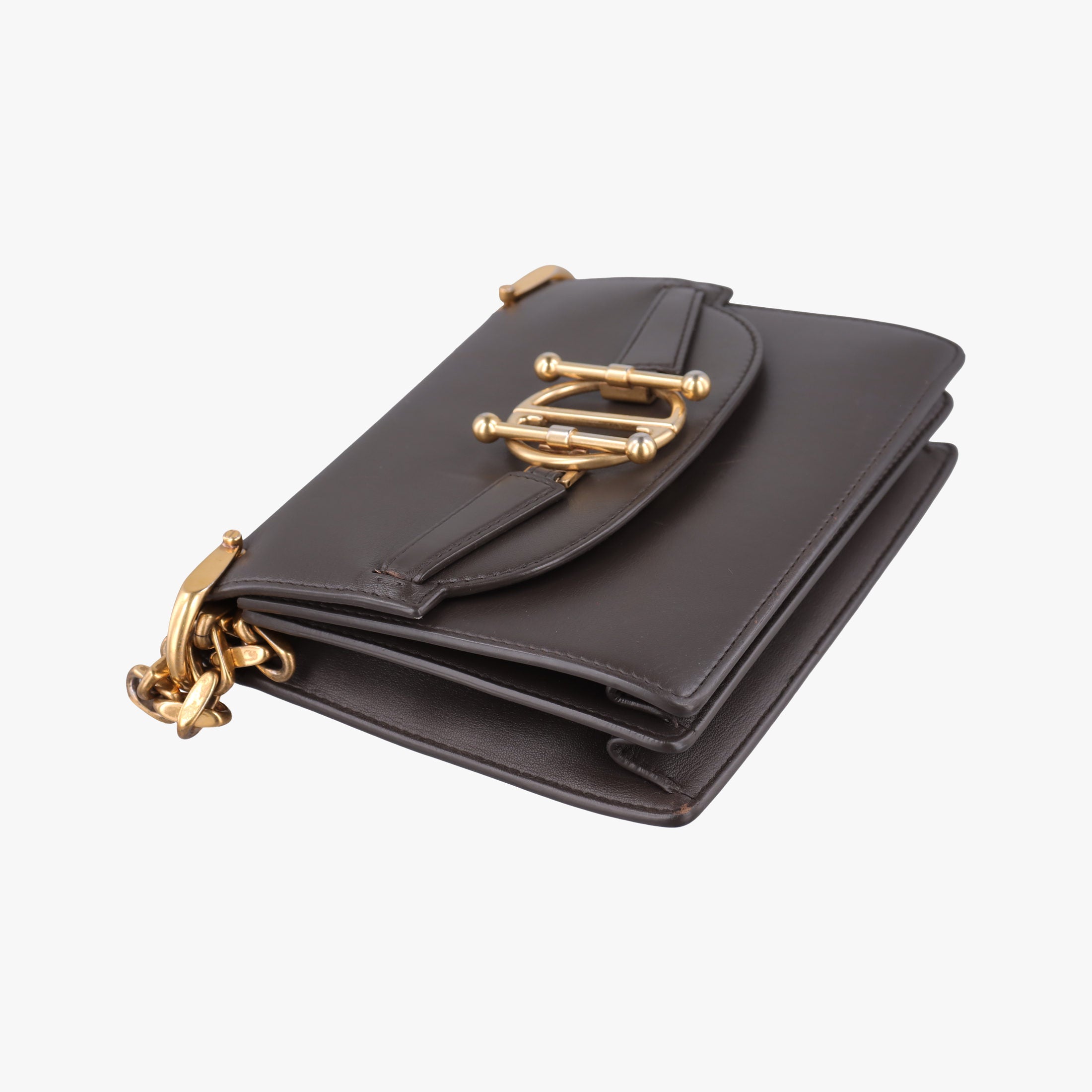Pre-owned Christian Dior DiorDirection Brown Smooth calfskin  shoulderbag | stylenewstar