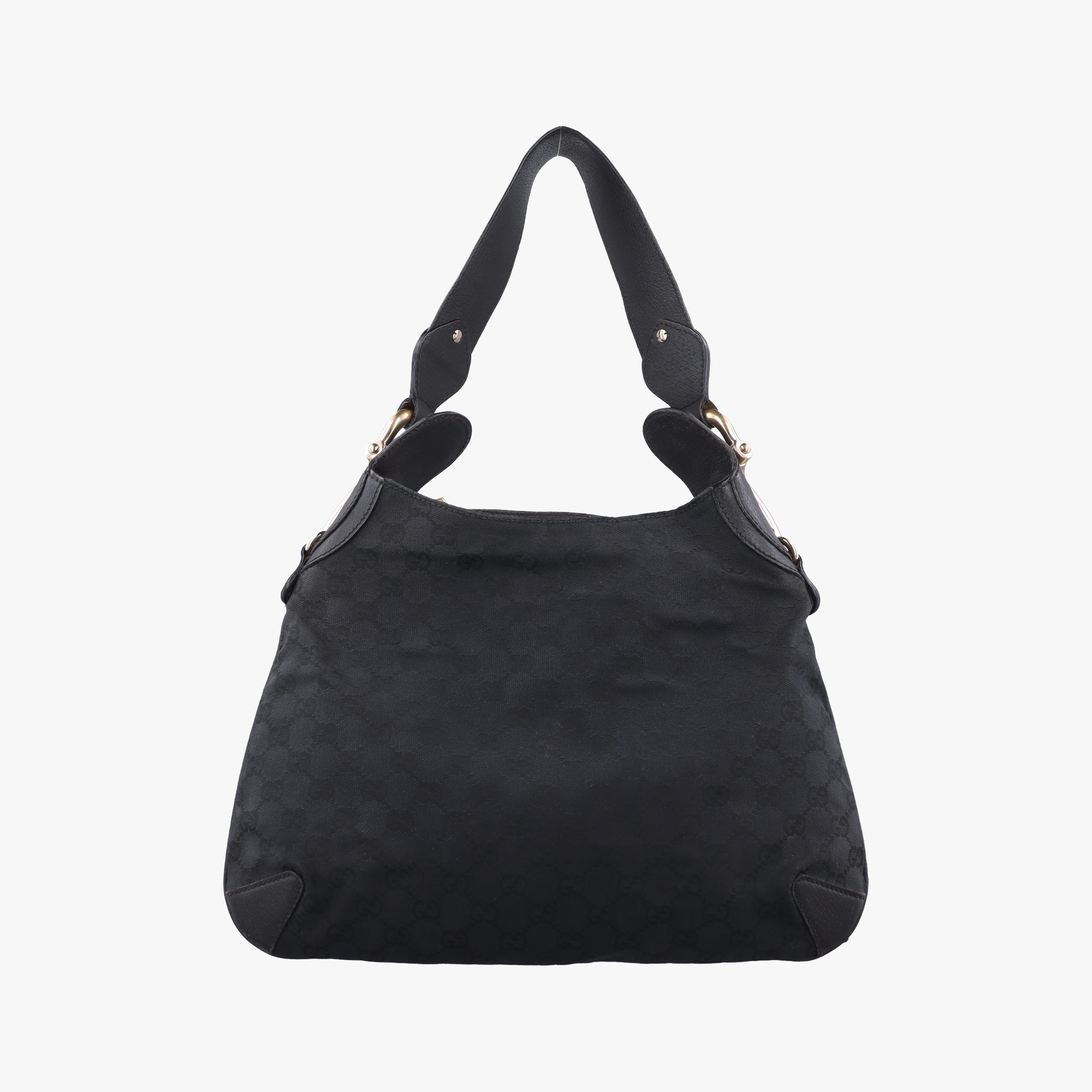 Pre-owned Gucci Hobo Black canvas 145826 shoulderbag | stylenewstar