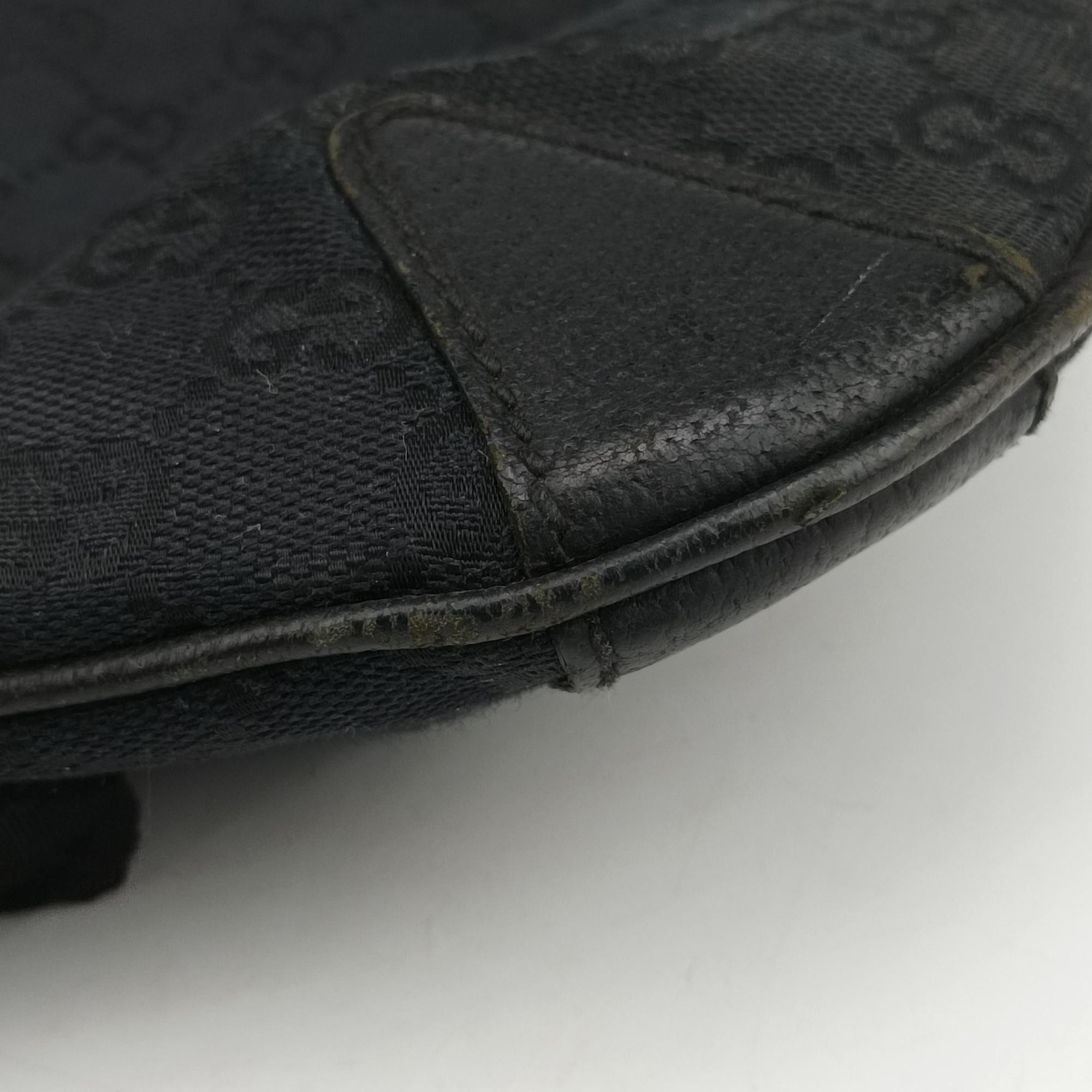 Pre-owned Gucci Hobo Black canvas 145826 shoulderbag | stylenewstar