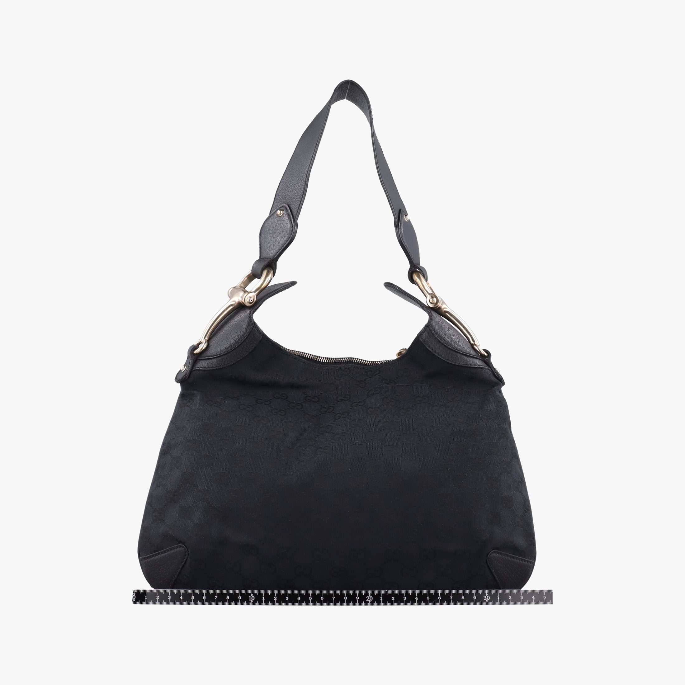 Pre-owned Gucci Hobo Black canvas 145826 shoulderbag | stylenewstar