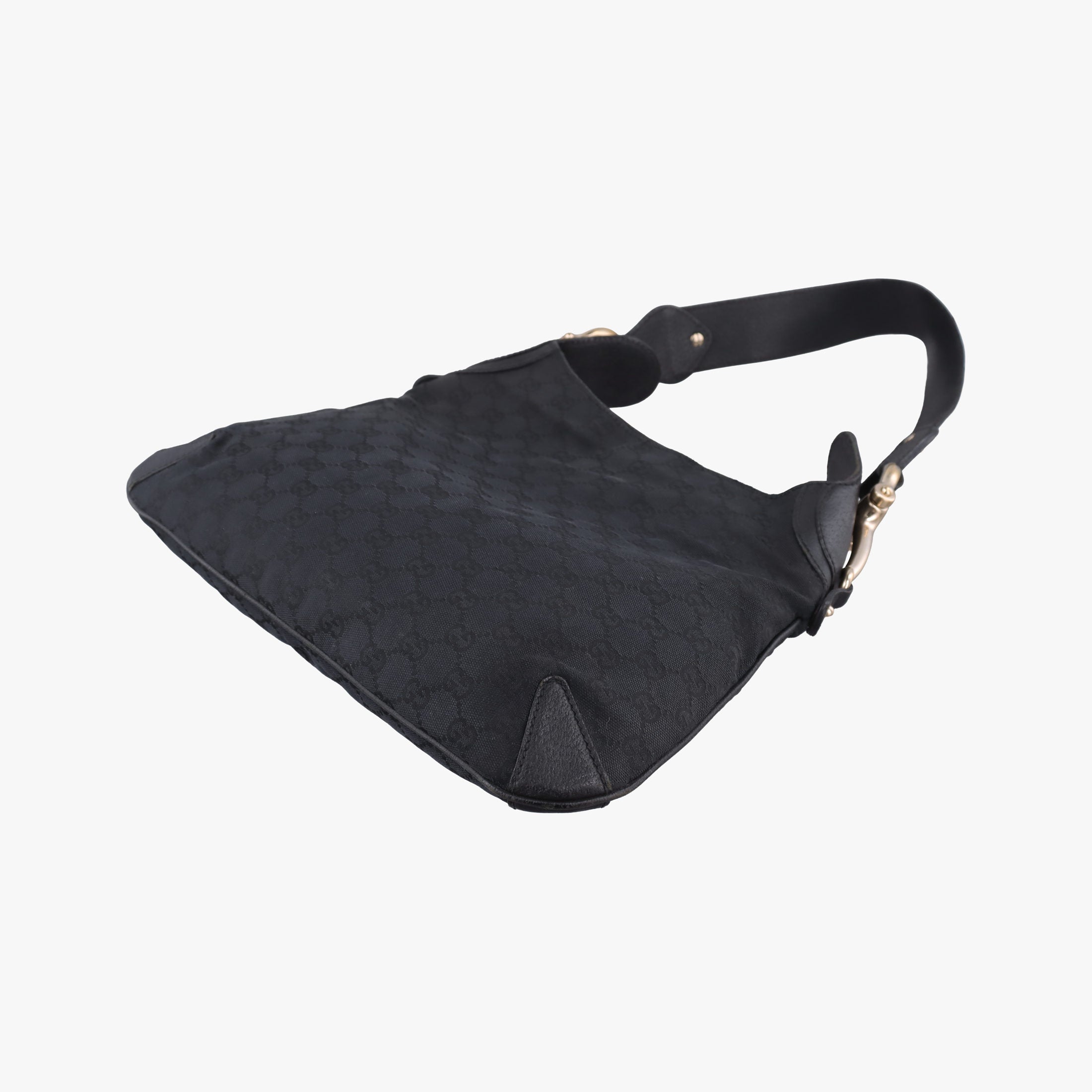 Pre-owned Gucci Hobo Black canvas 145826 shoulderbag | stylenewstar