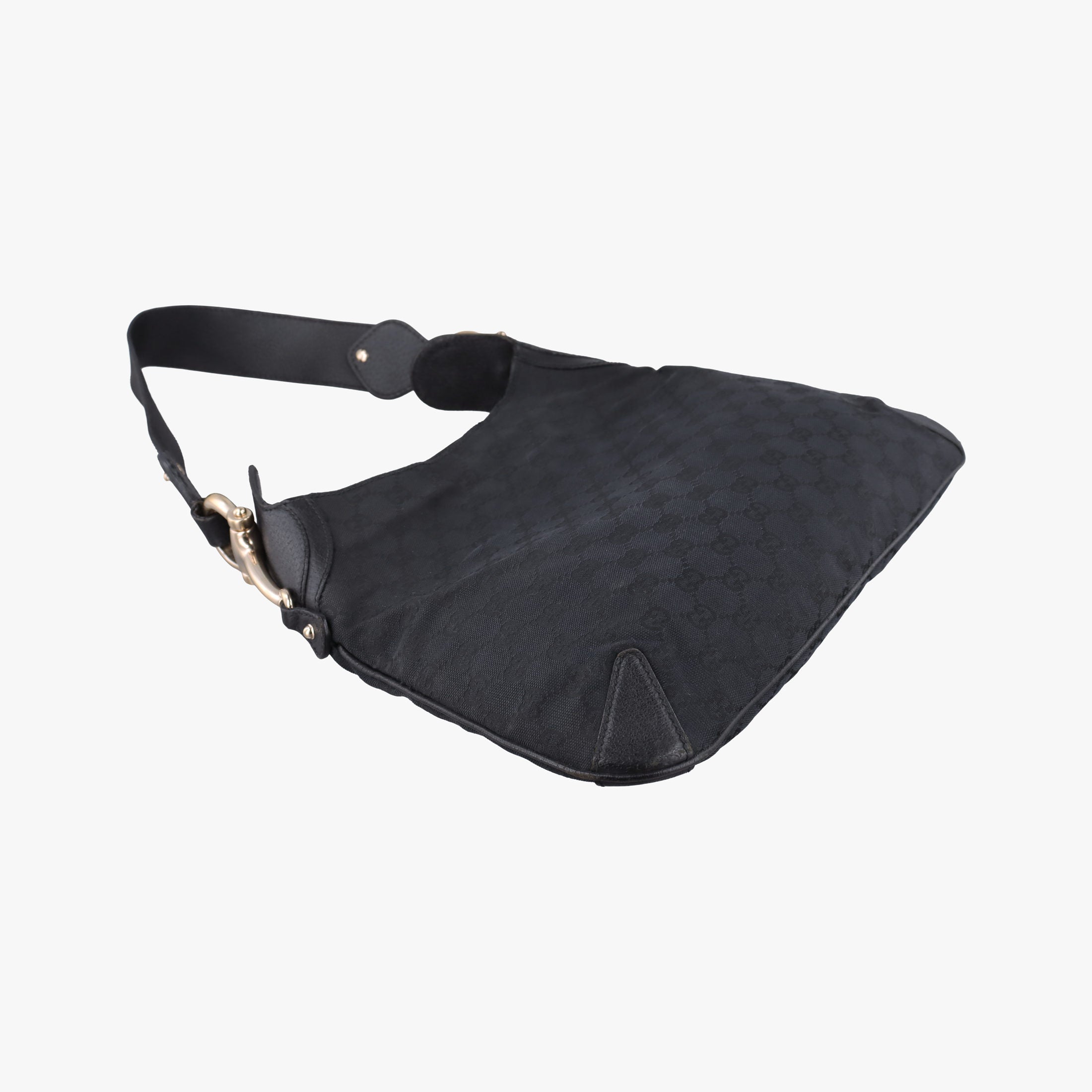 Pre-owned Gucci Hobo Black canvas 145826 shoulderbag | stylenewstar