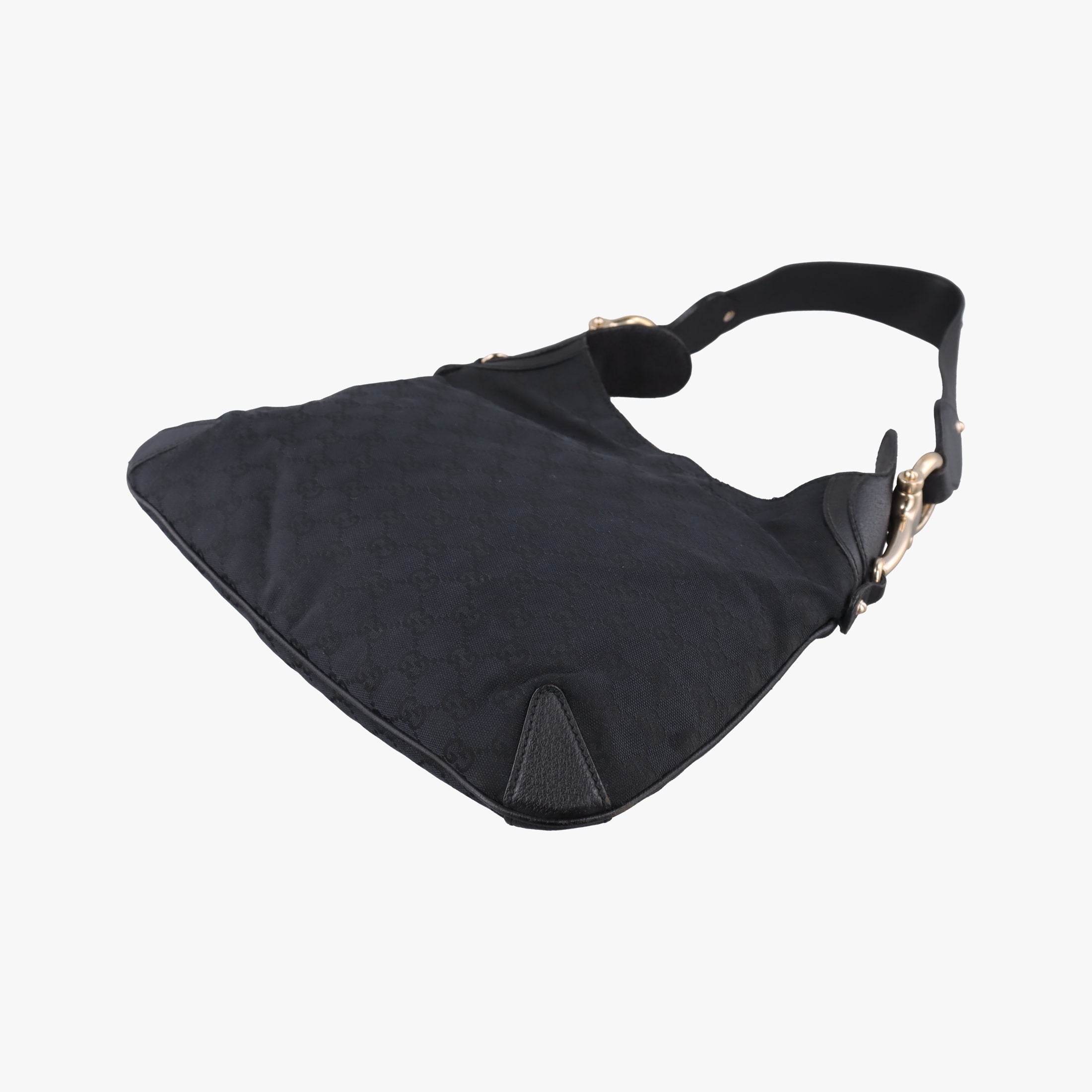 Pre-owned Gucci Hobo Black canvas 145826 shoulderbag | stylenewstar