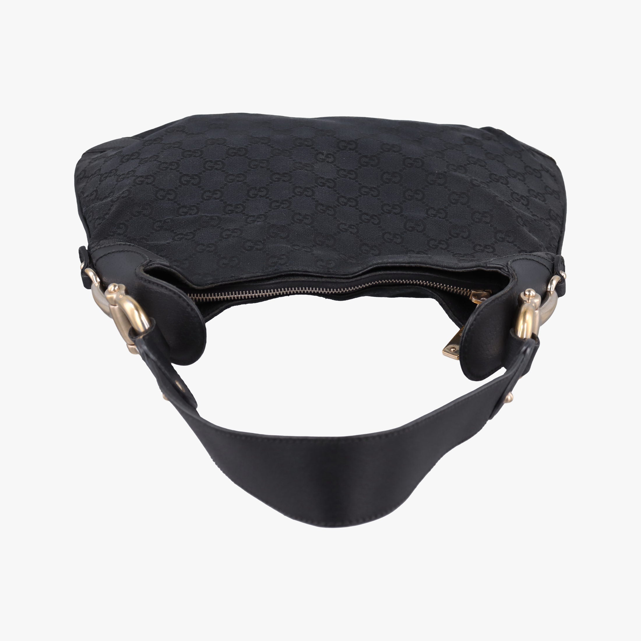 Pre-owned Gucci Hobo Black canvas 145826 shoulderbag | stylenewstar