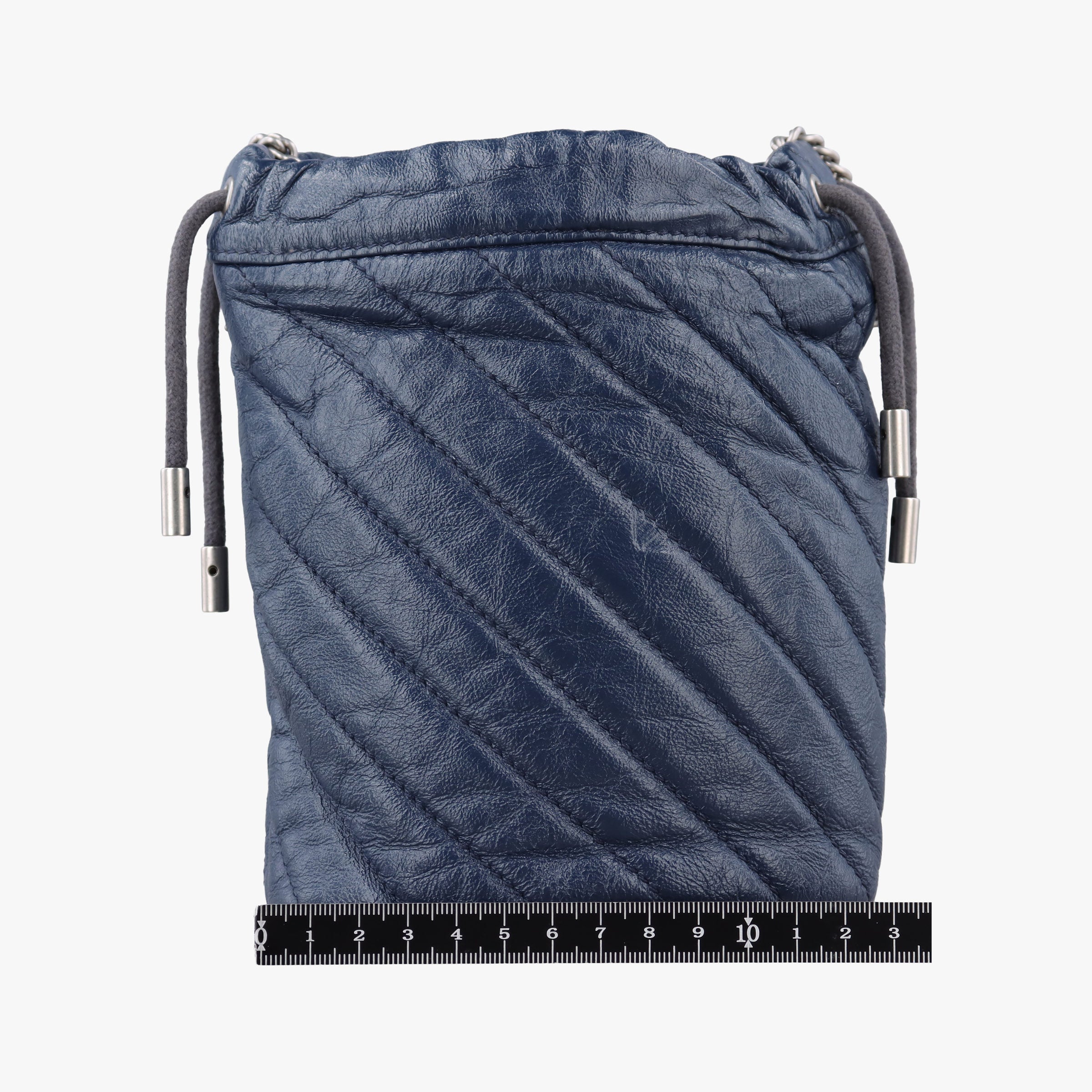 Pre-owned Gucci GG Marmont Blue Leather 573817 shoulderbag | stylenewstar