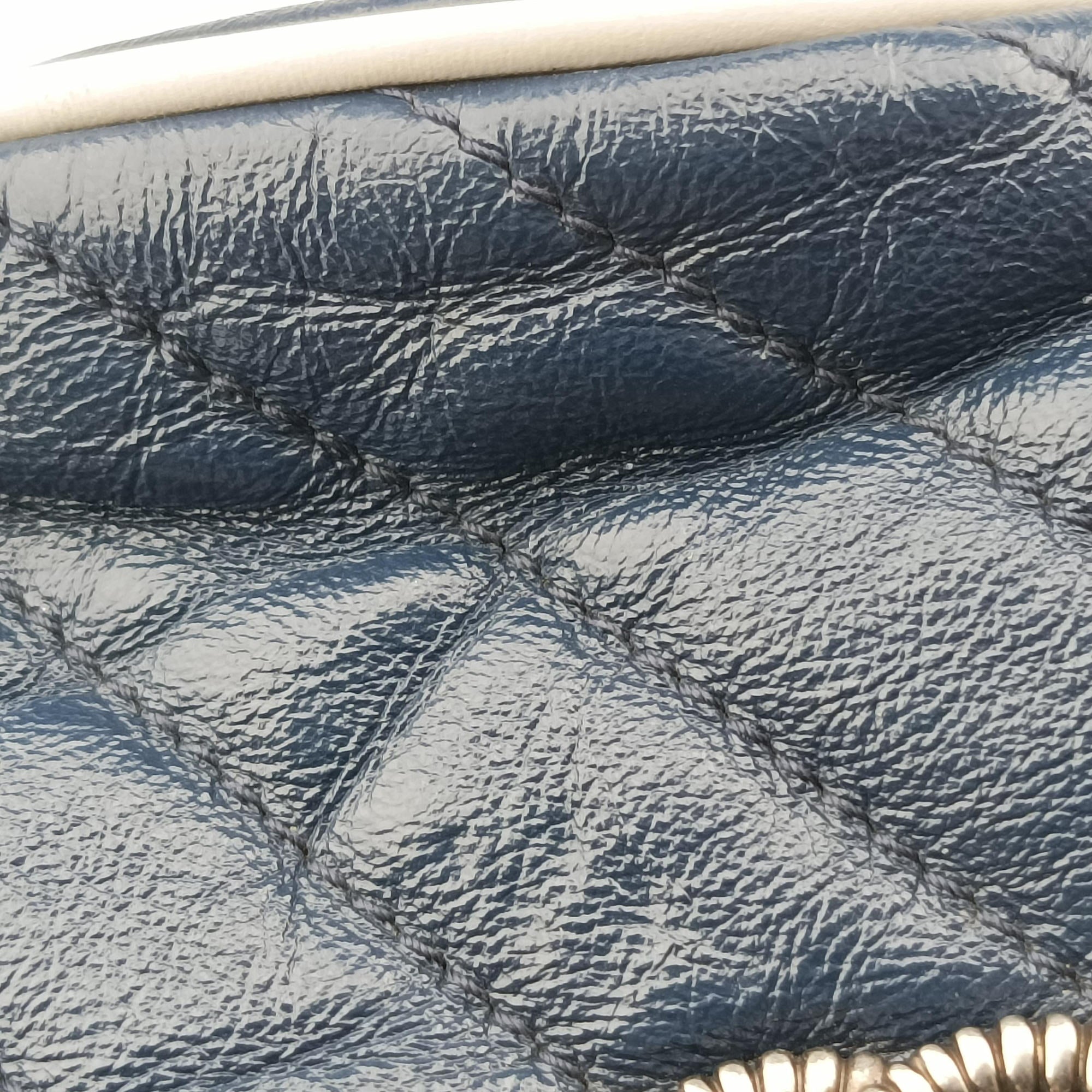 Pre-owned Gucci GG Marmont Blue Leather 573817 shoulderbag | stylenewstar