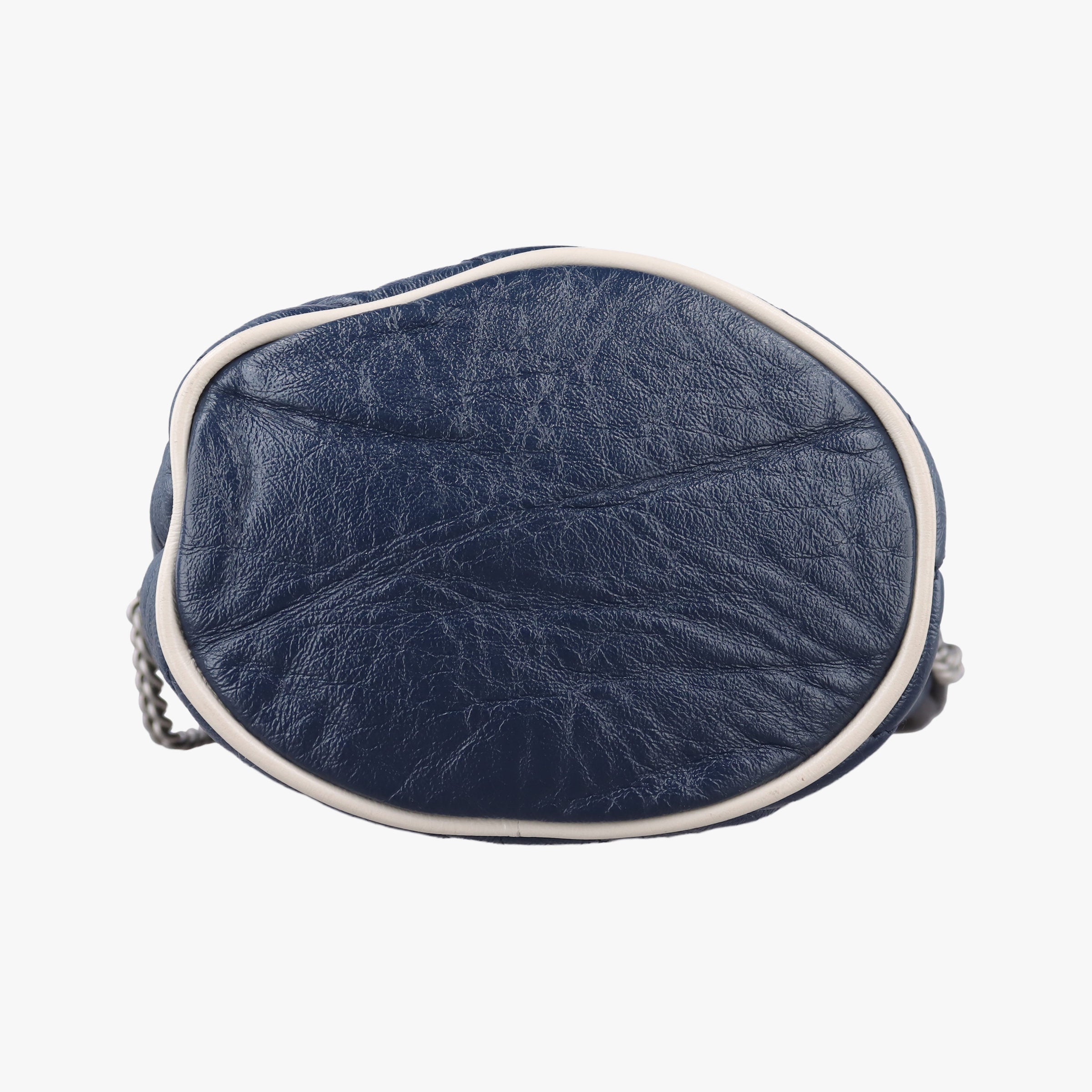 Pre-owned Gucci GG Marmont Blue Leather 573817 shoulderbag | stylenewstar