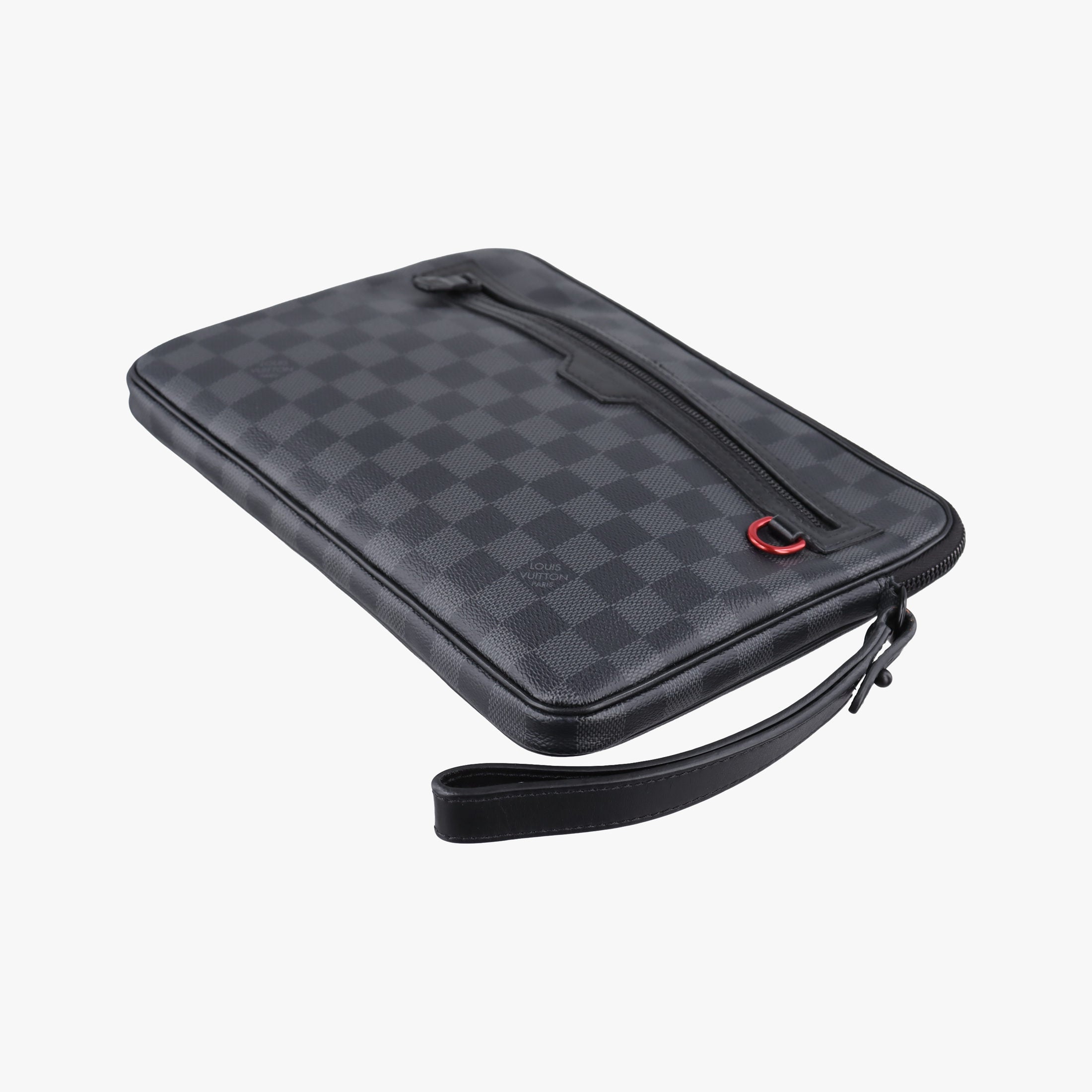 Vintage Louis Vuitton Utility Supplement Noir Damier Graphite N60324 clutchbag | stylenewstar