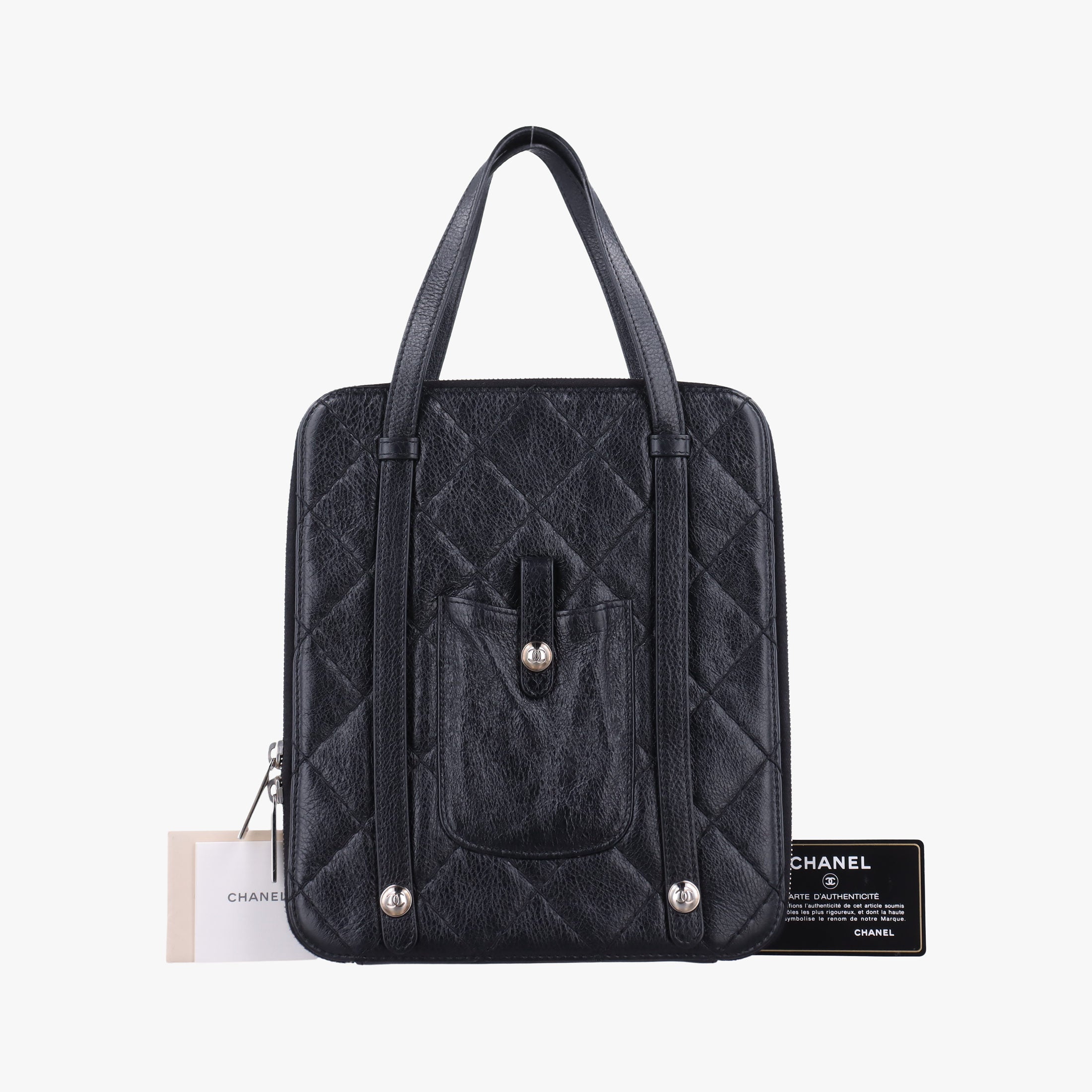 Pre-owned Chanel Matelasse Black Leather  shoulderbag | stylenewstar