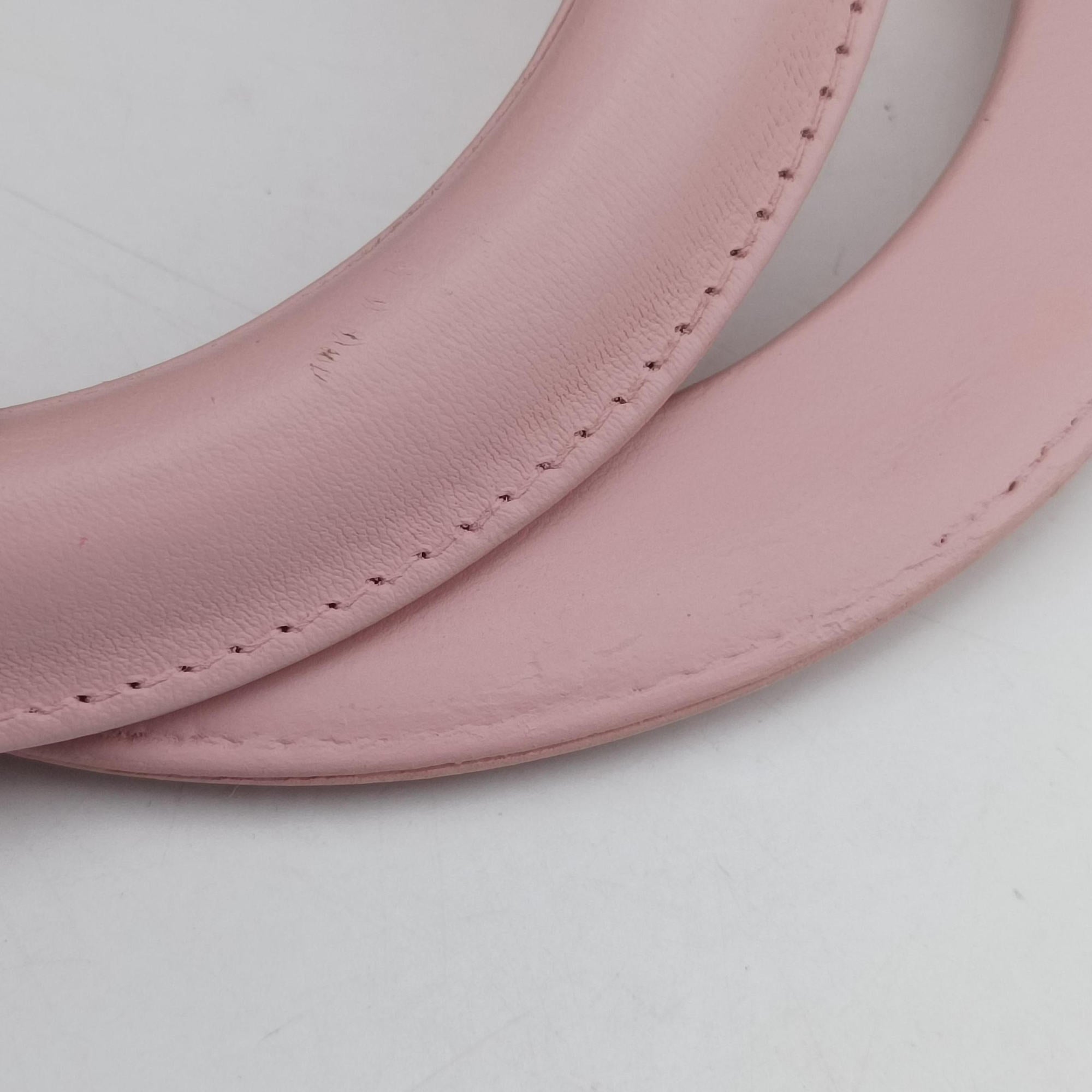 Pre-owned Christian Dior Lady Dior Pink lambskin  shoulderbag | stylenewstar