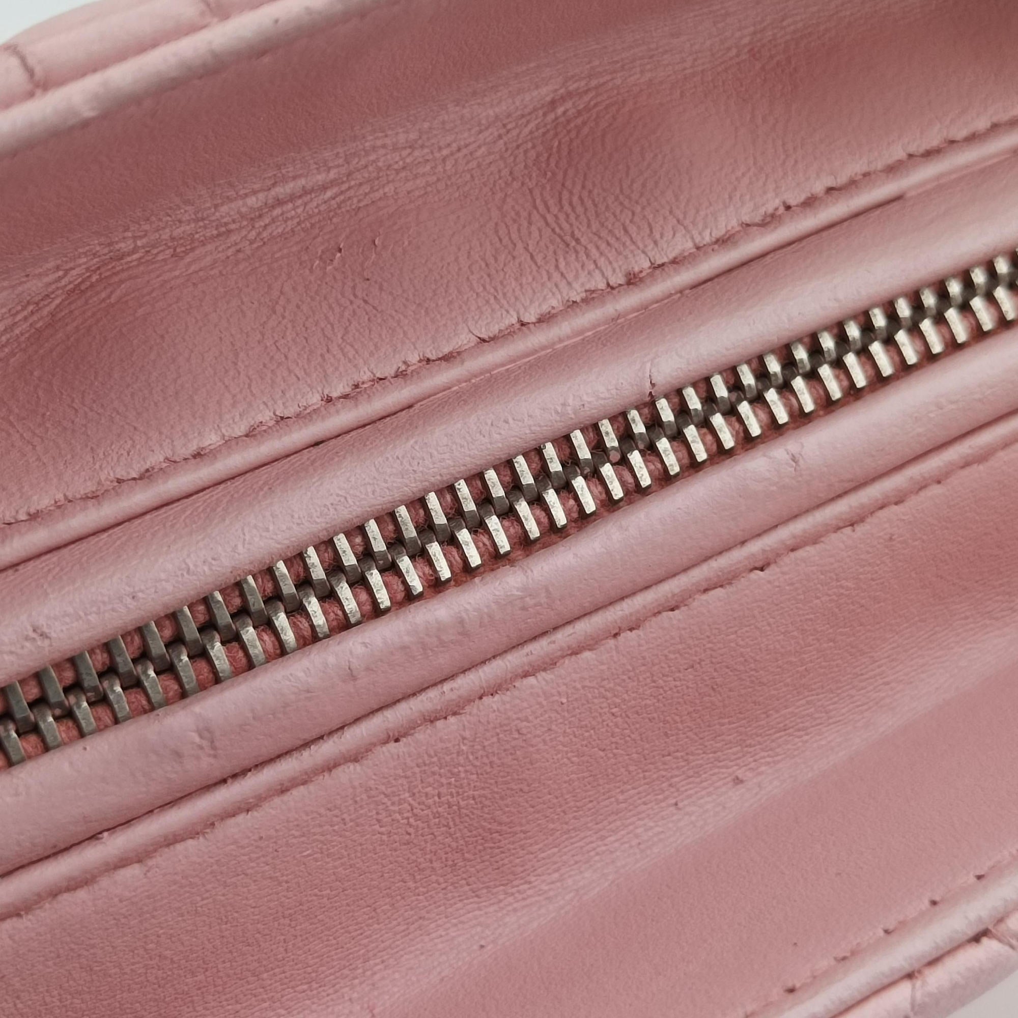 Pre-owned Christian Dior Lady Dior Pink lambskin  shoulderbag | stylenewstar