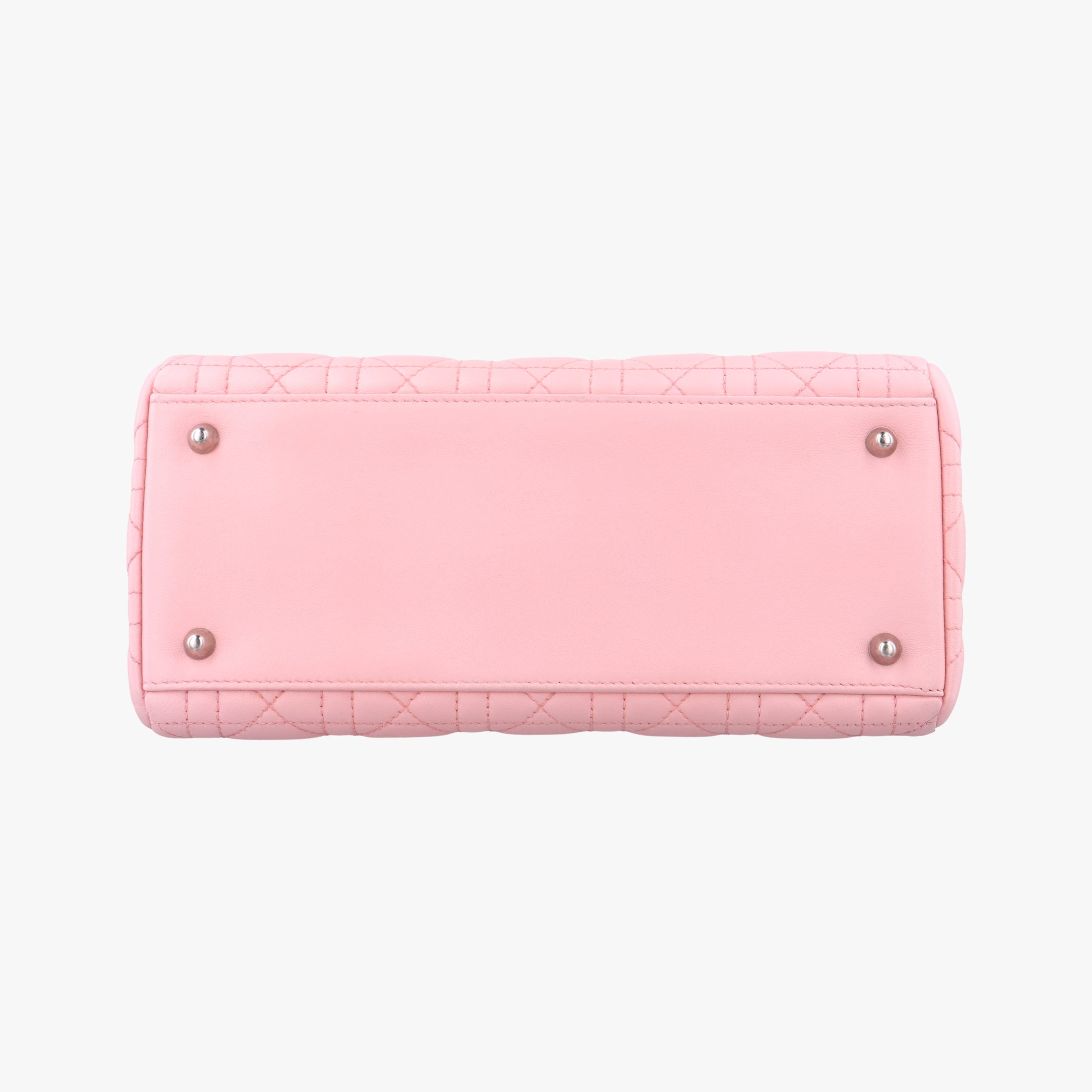 Pre-owned Christian Dior Lady Dior Pink lambskin  shoulderbag | stylenewstar