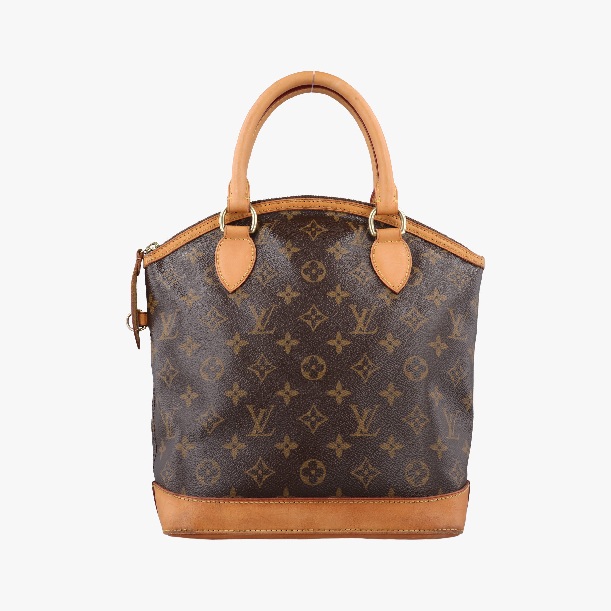 Pre-owned Louis Vuitton LOCKIT Brown Monogram Canvas M40102 handbag | stylenewstar