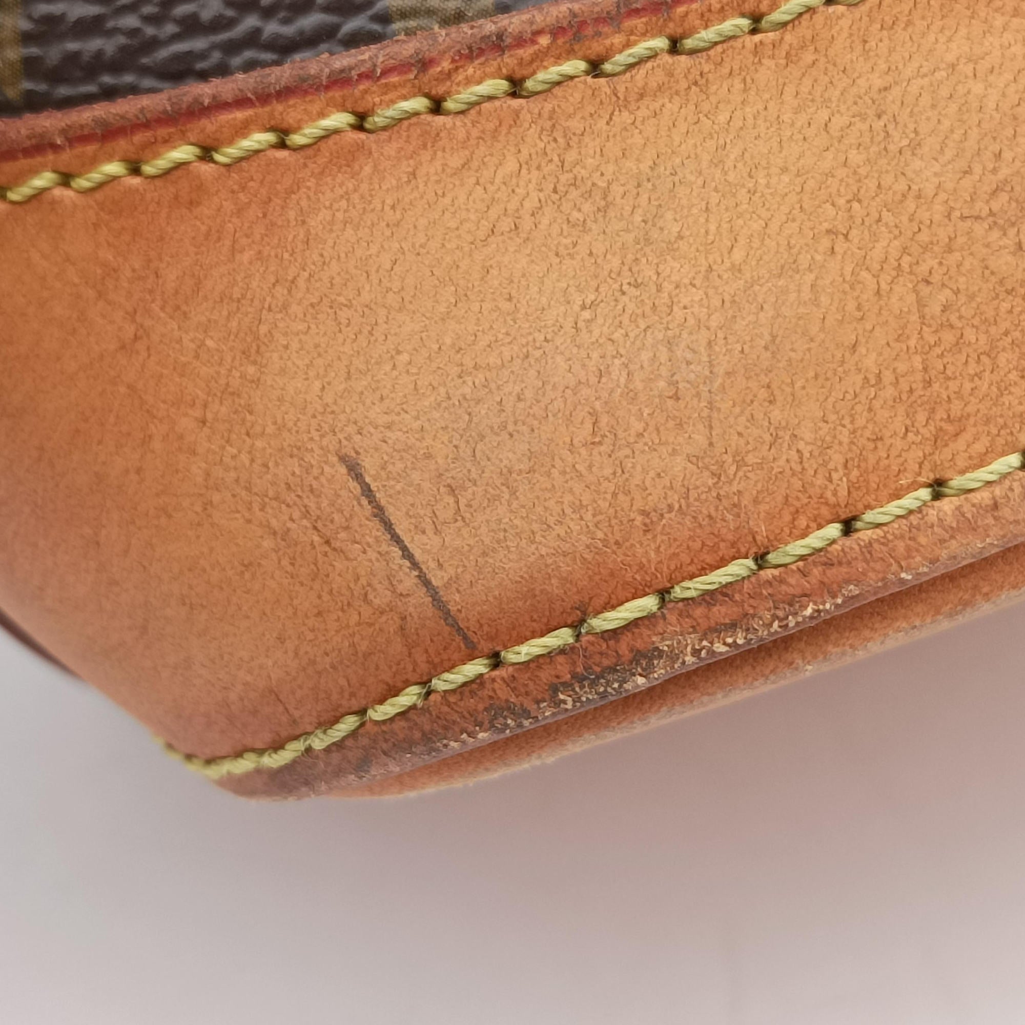 Pre-owned Louis Vuitton LOCKIT Brown Monogram Canvas M40102 handbag | stylenewstar