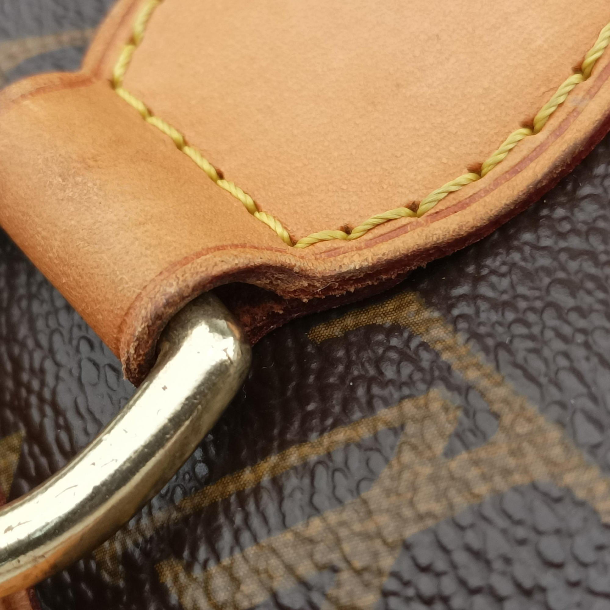 Pre-owned Louis Vuitton LOCKIT Brown Monogram Canvas M40102 handbag | stylenewstar