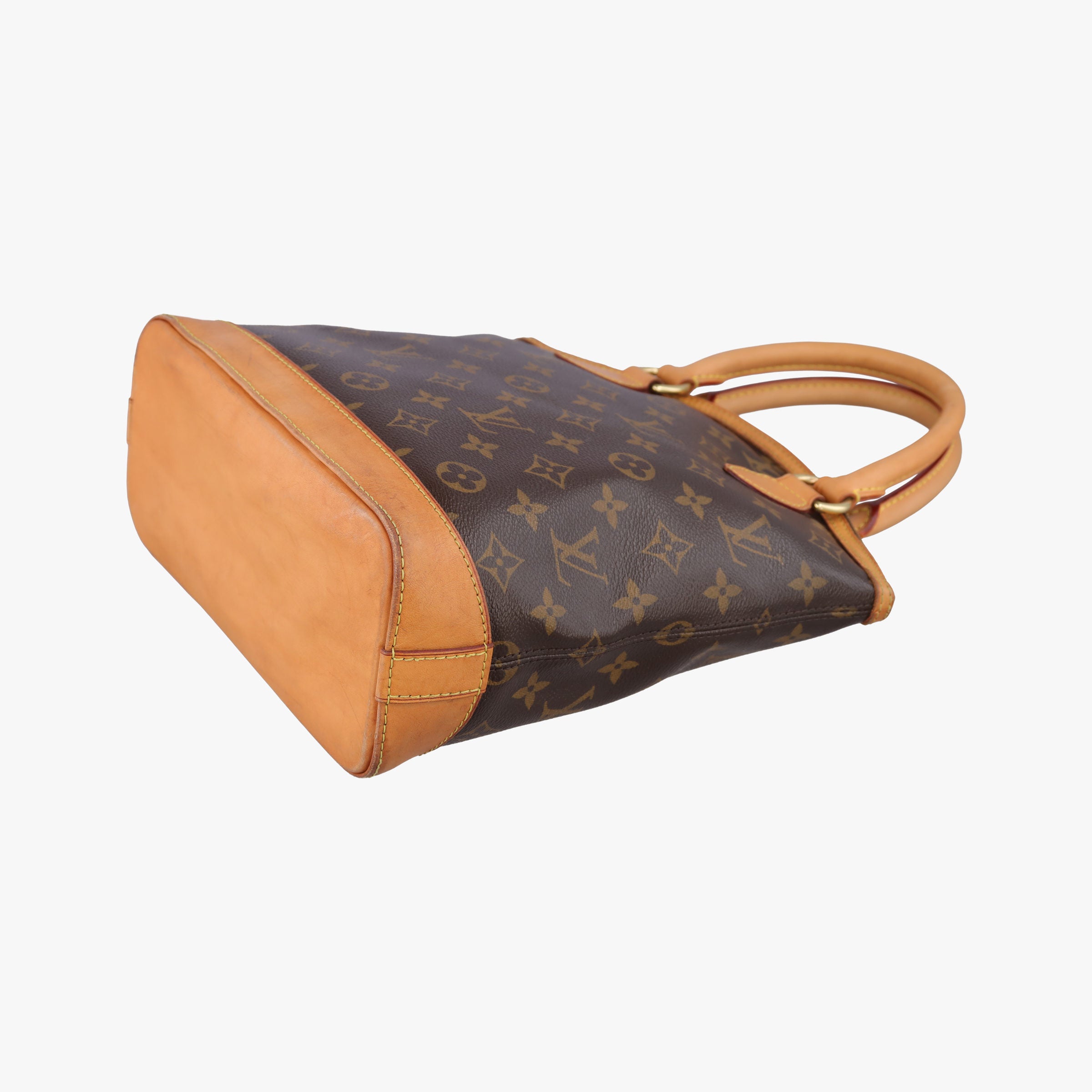 Pre-owned Louis Vuitton LOCKIT Brown Monogram Canvas M40102 handbag | stylenewstar