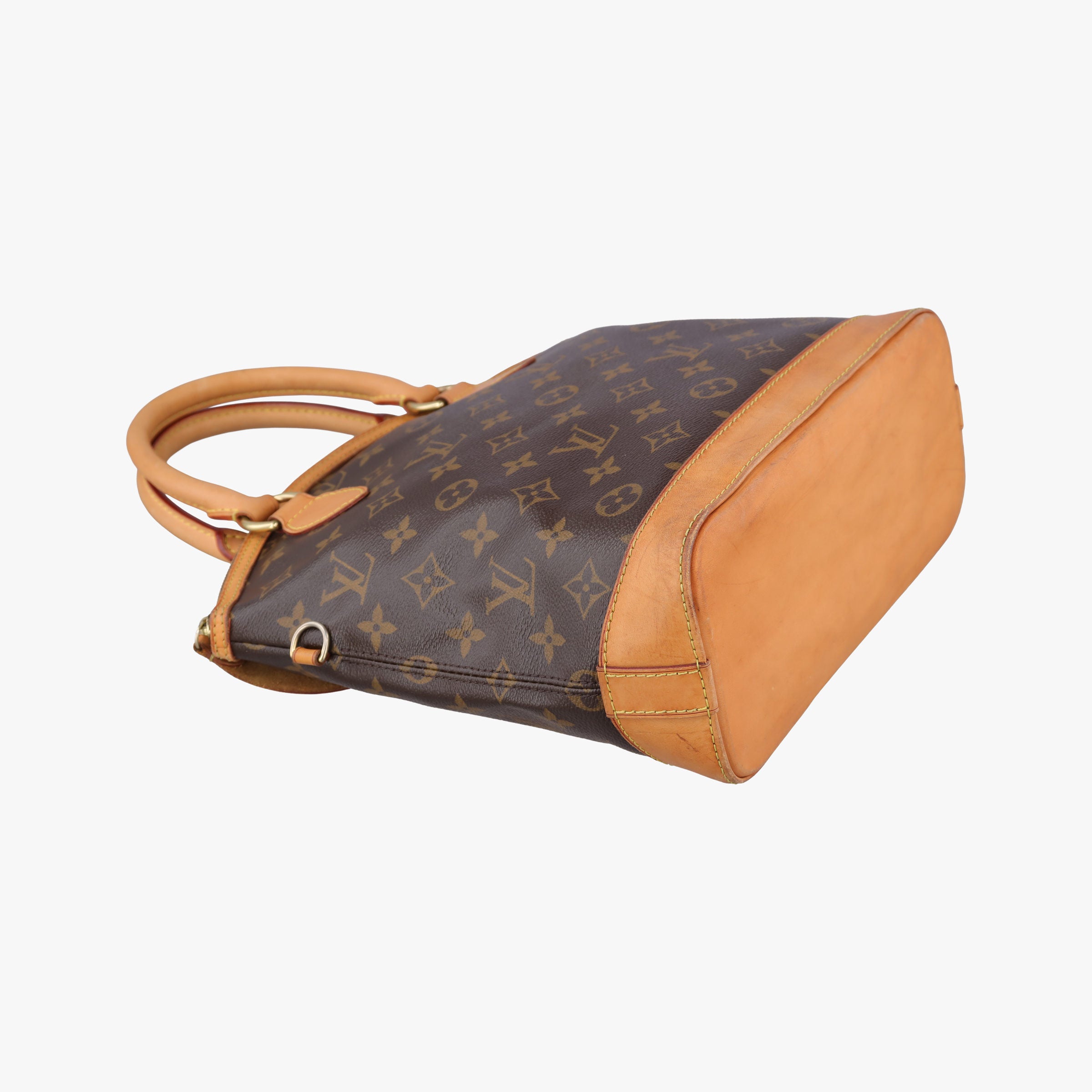 Pre-owned Louis Vuitton LOCKIT Brown Monogram Canvas M40102 handbag | stylenewstar