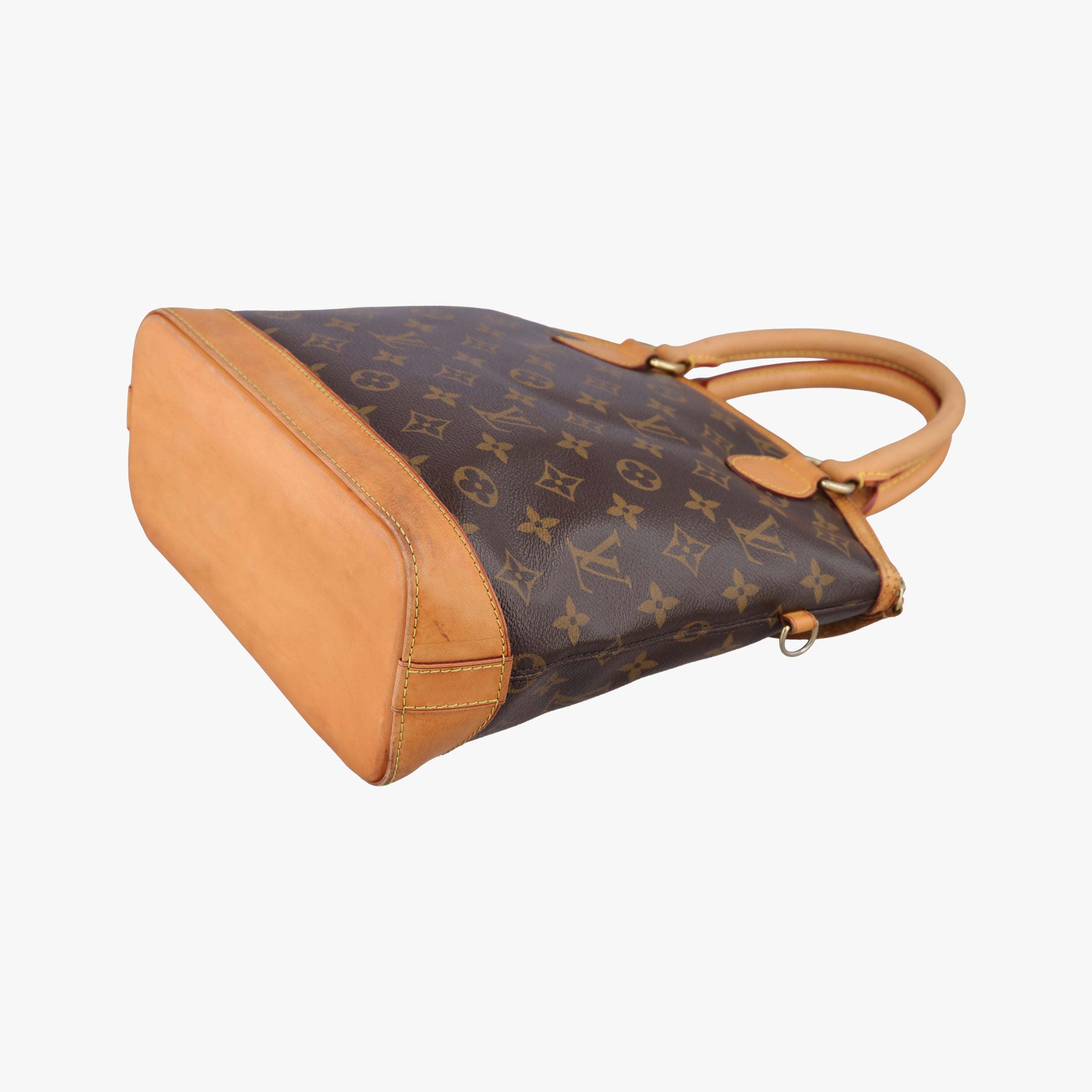 Pre-owned Louis Vuitton LOCKIT Brown Monogram Canvas M40102 handbag | stylenewstar