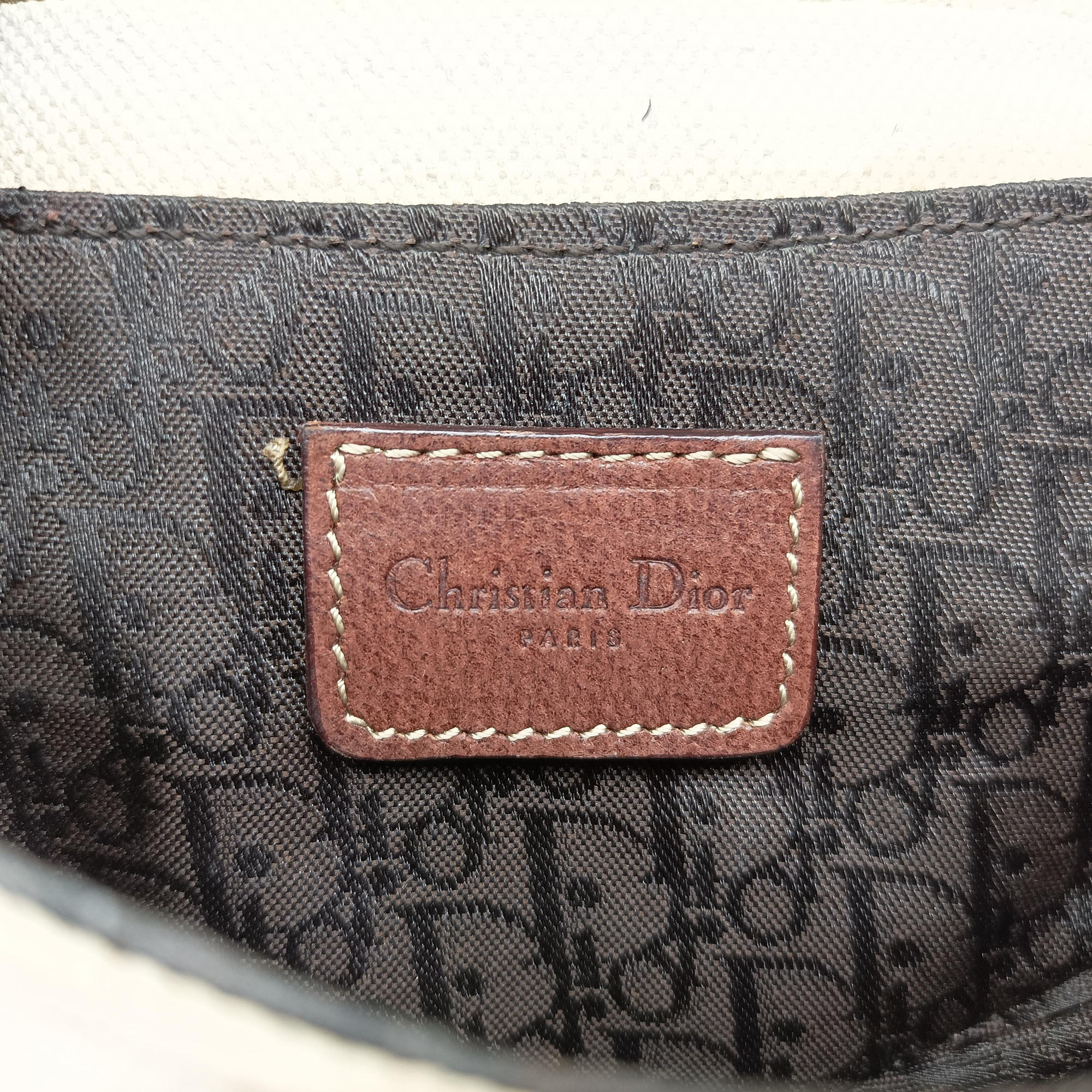 Pre-owned Christian Dior Saddle Beige × Brown Canvas × Leather  bum bag/waist bag | stylenewstar