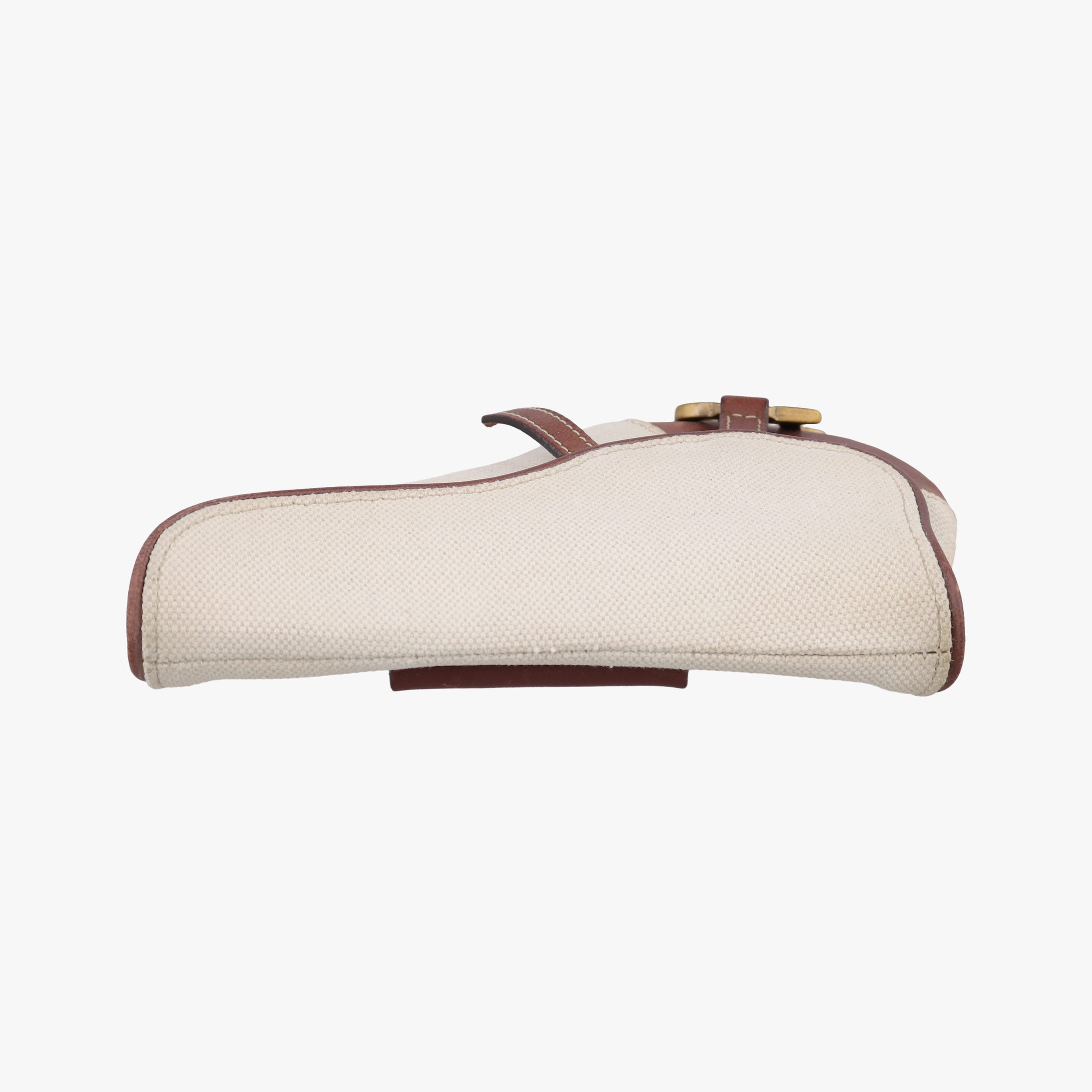 Pre-owned Christian Dior Saddle Beige × Brown Canvas × Leather  bum bag/waist bag | stylenewstar