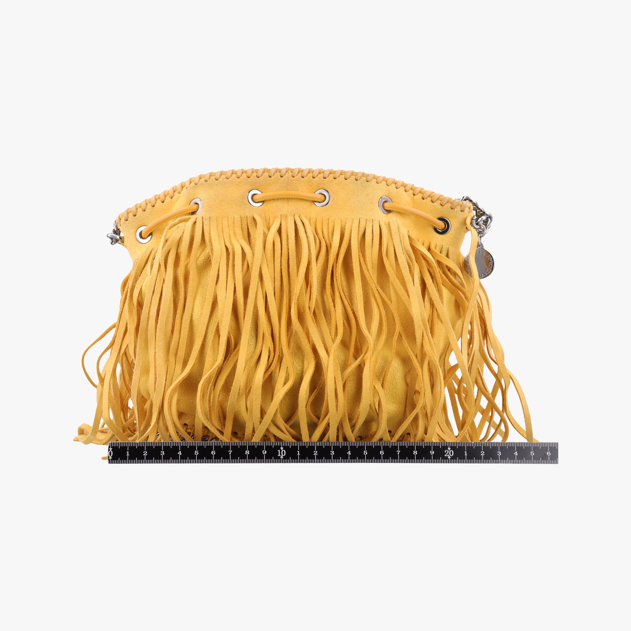Pre-owned Stella McCartney Falabella Yellow Suede × Leather  shoulderbag | stylenewstar