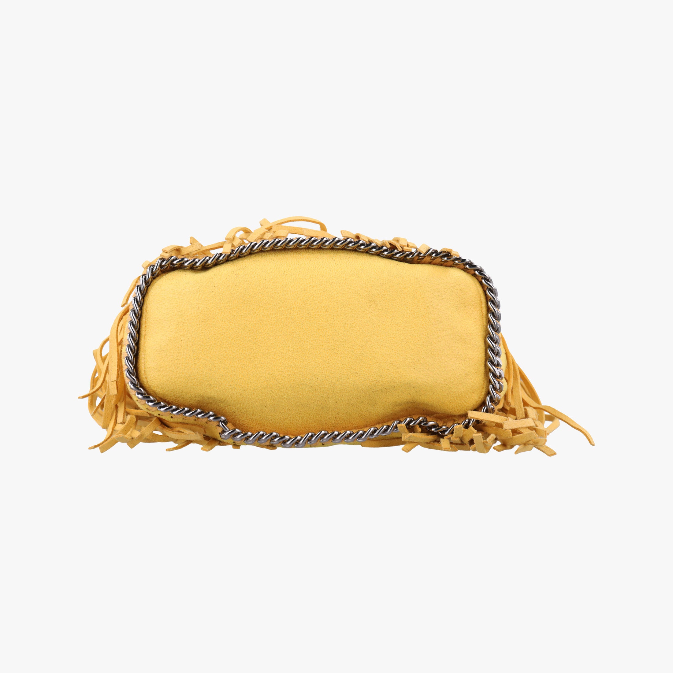 Pre-owned Stella McCartney Falabella Yellow Suede × Leather  shoulderbag | stylenewstar