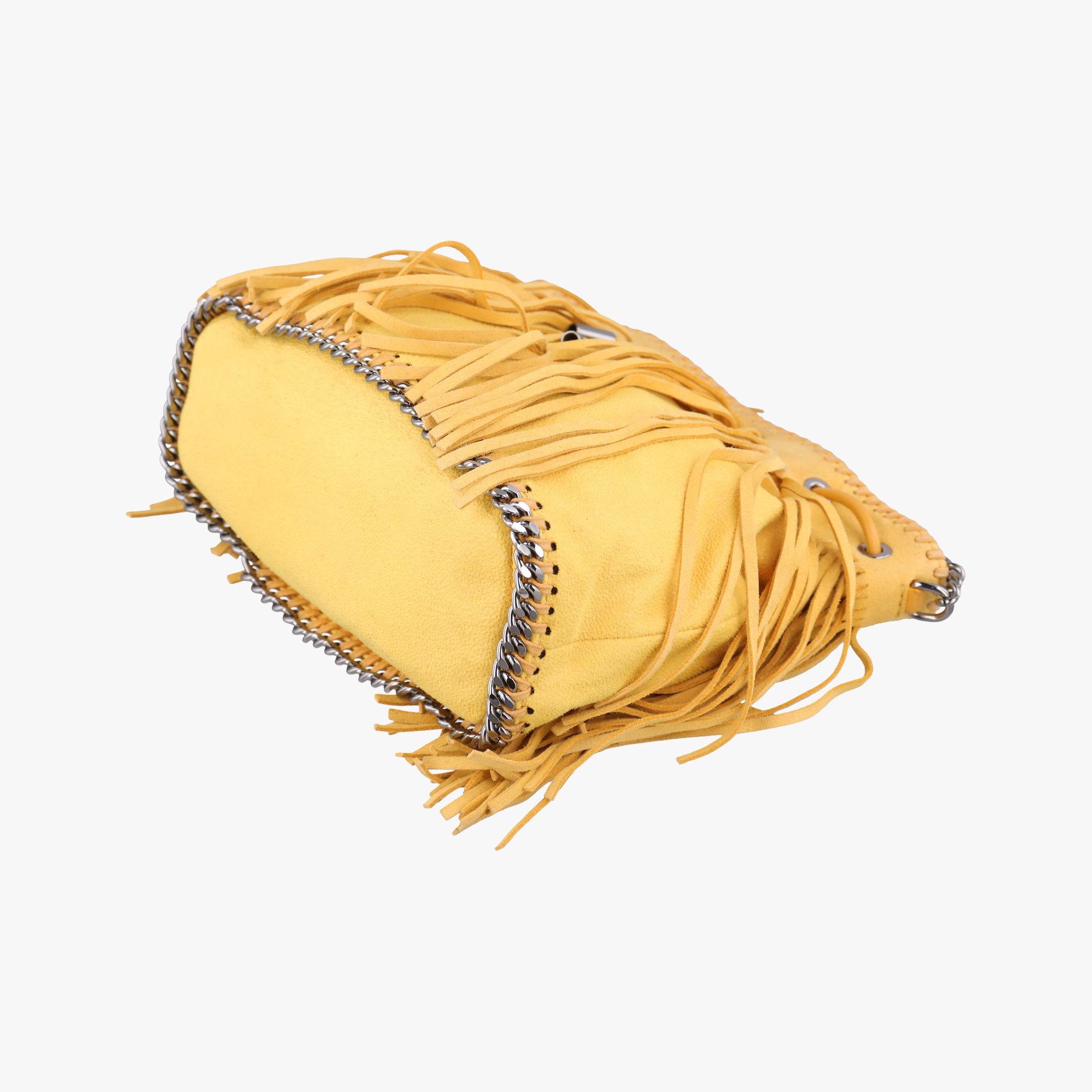 Pre-owned Stella McCartney Falabella Yellow Suede × Leather  shoulderbag | stylenewstar