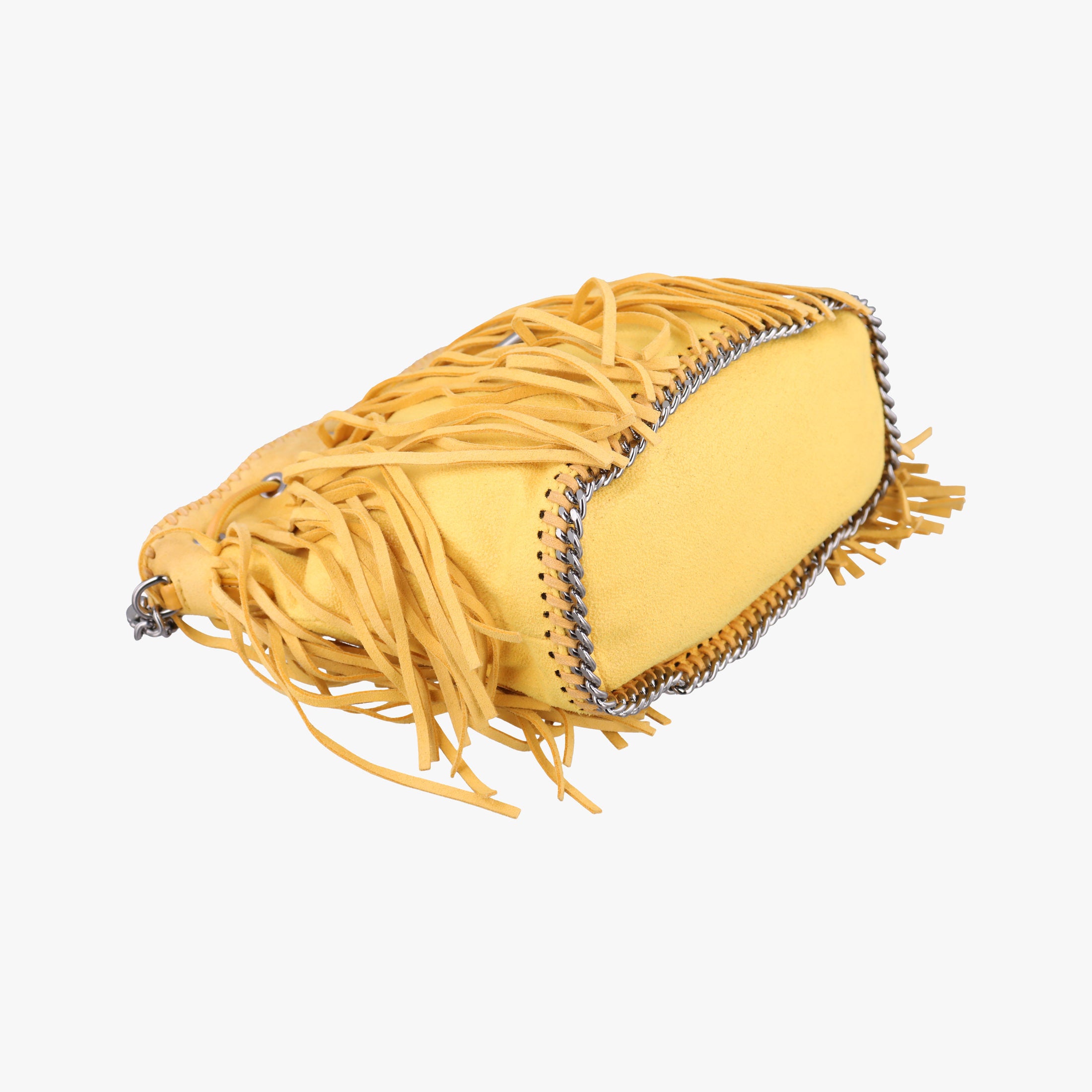 Pre-owned Stella McCartney Falabella Yellow Suede × Leather  shoulderbag | stylenewstar