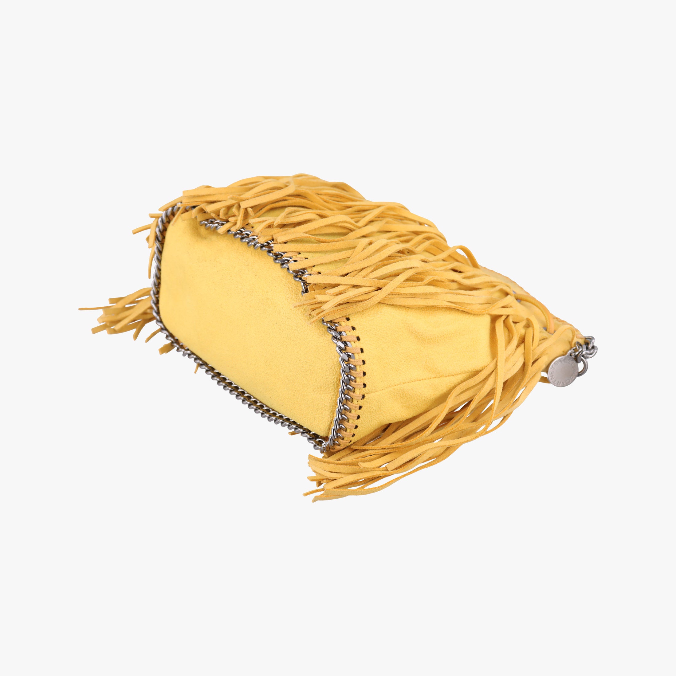 Pre-owned Stella McCartney Falabella Yellow Suede × Leather  shoulderbag | stylenewstar