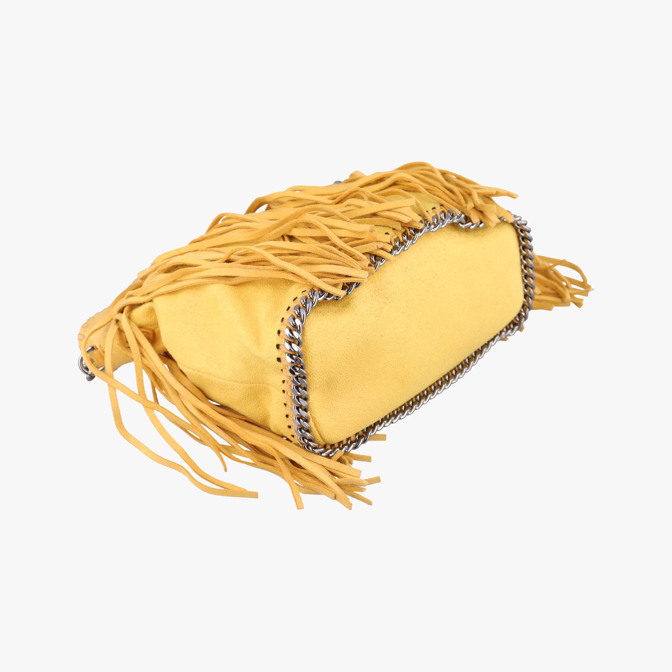 Pre-owned Stella McCartney Falabella Yellow Suede × Leather  shoulderbag | stylenewstar