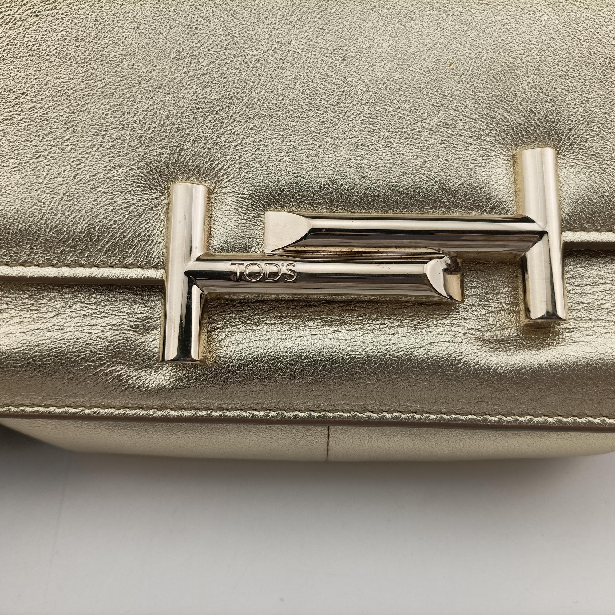 Secondhand TODS Double T Golden Leather  shoulderbag | stylenewstar