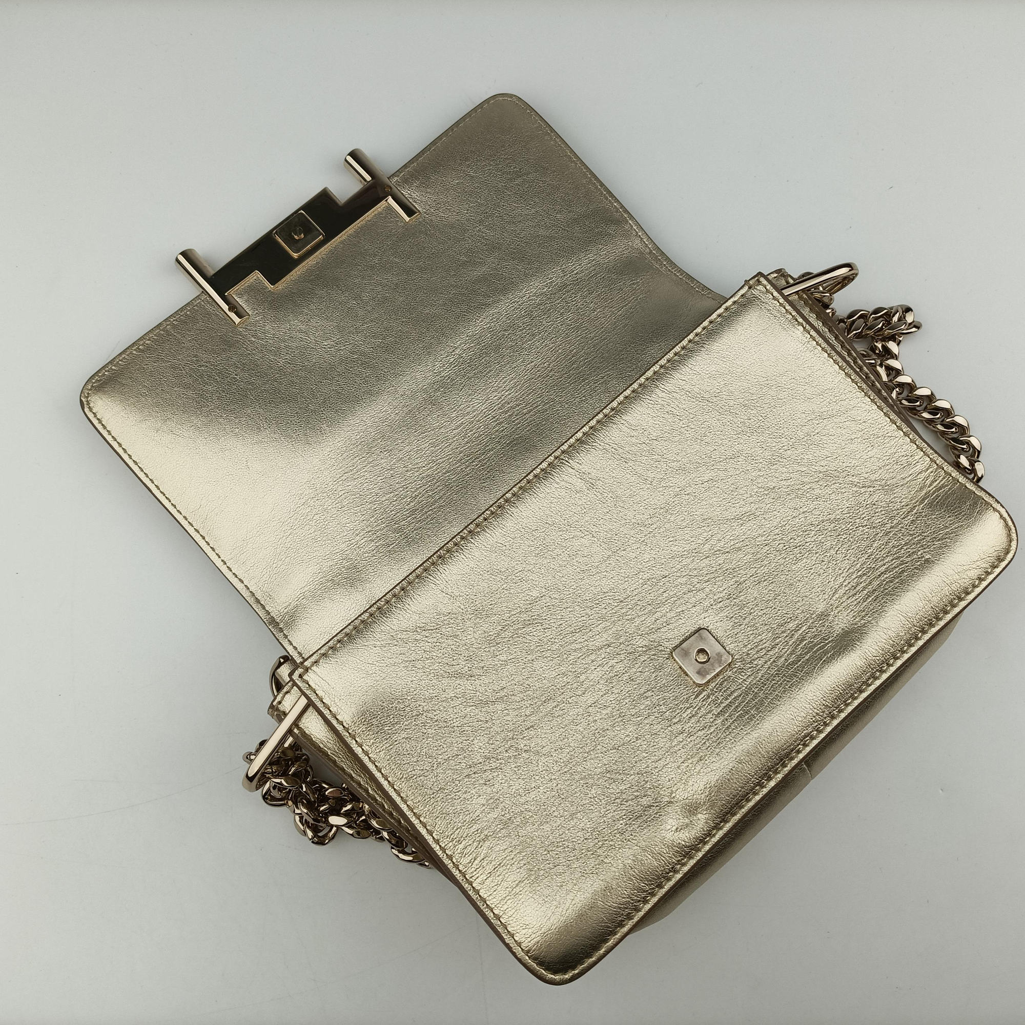 Secondhand TODS Double T Golden Leather  shoulderbag | stylenewstar