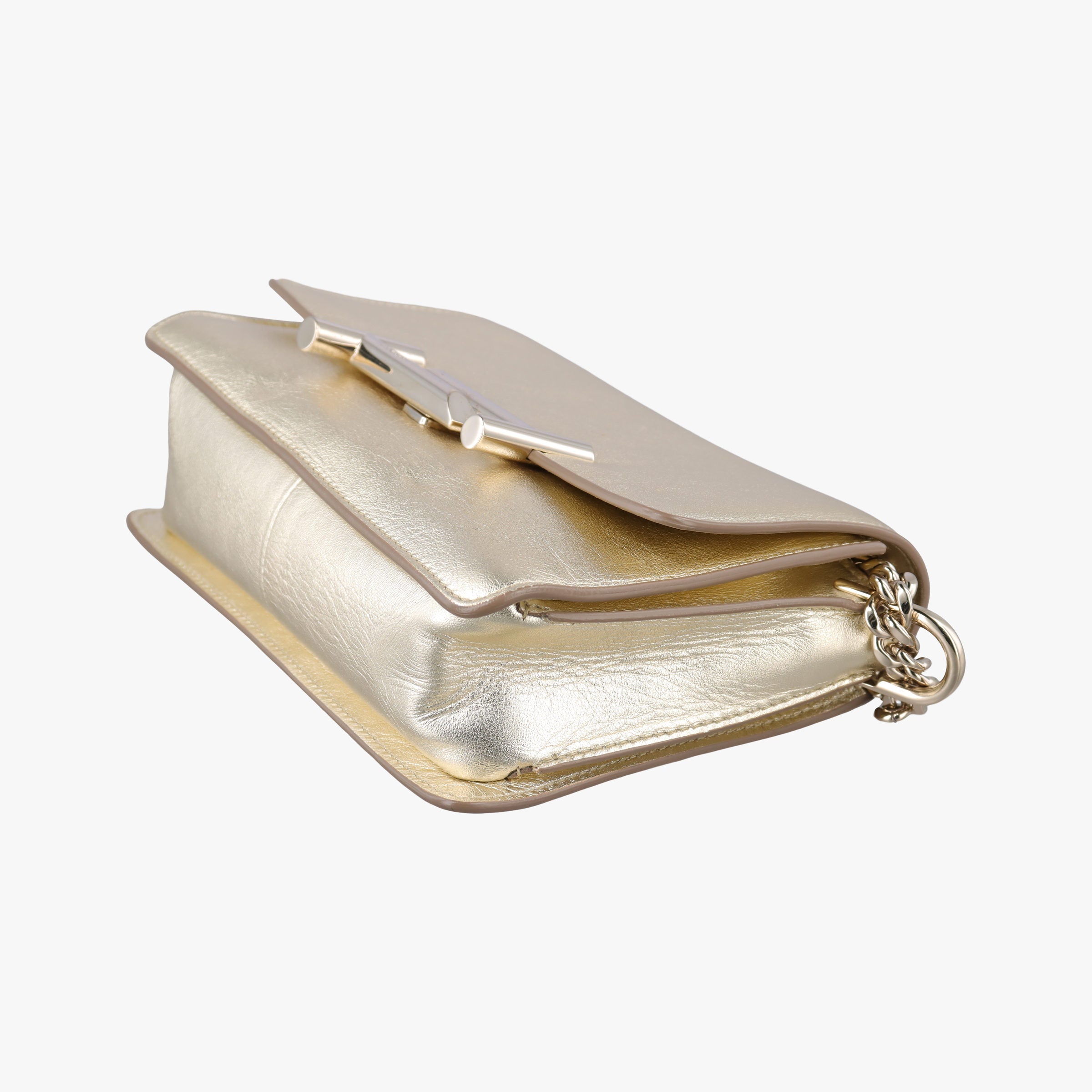 Secondhand TODS Double T Golden Leather  shoulderbag | stylenewstar