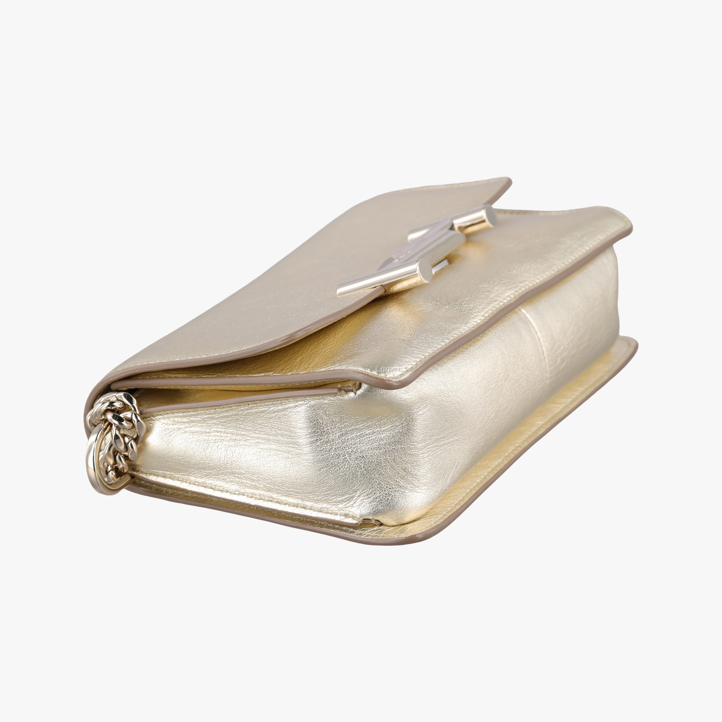 Secondhand TODS Double T Golden Leather  shoulderbag | stylenewstar