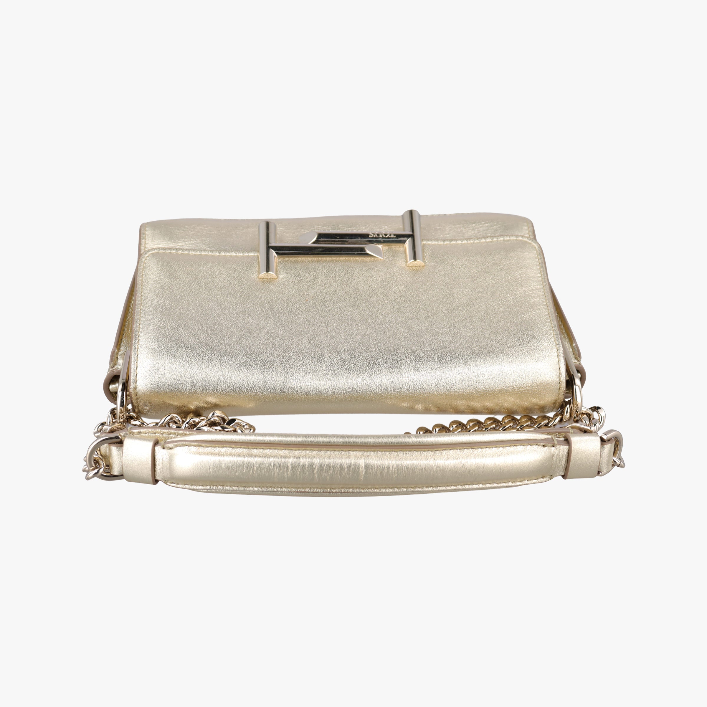 Secondhand TODS Double T Golden Leather  shoulderbag | stylenewstar